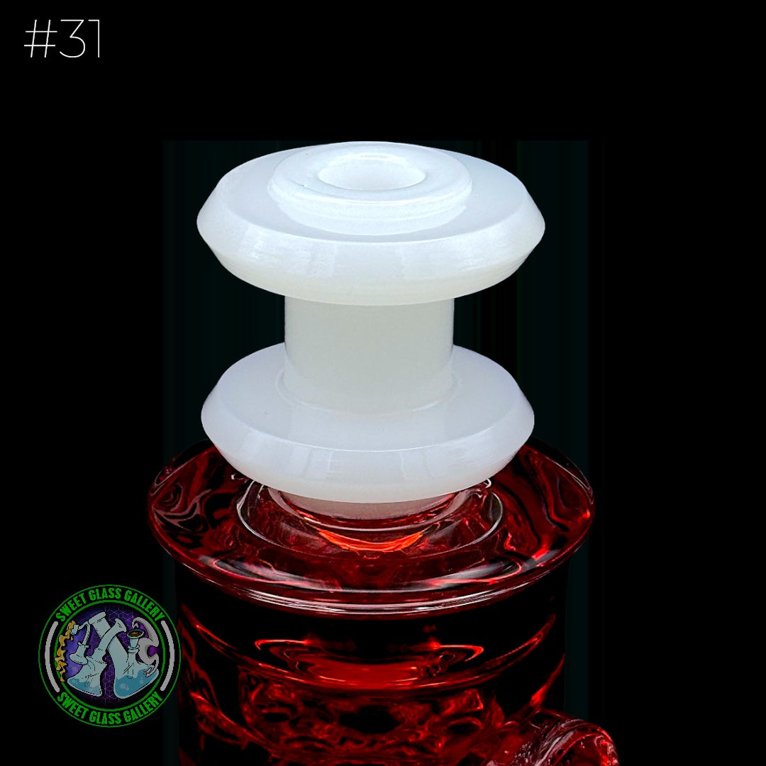 Dōp Glass - Puffco Attachment - Dry Gylcerin Red #31
