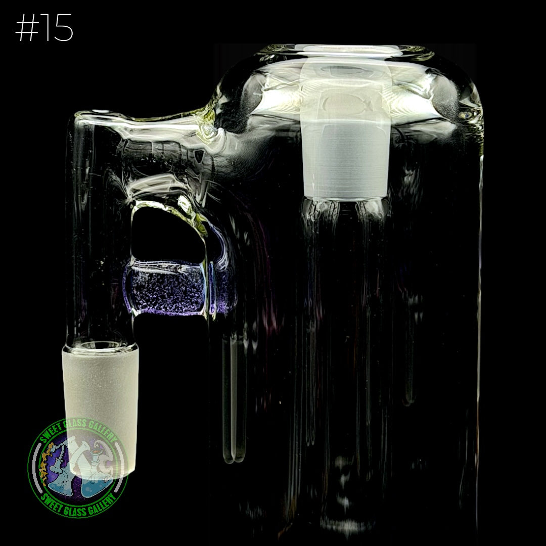 Fluid Glass - Ash Catcher 14mm  #15 (Purple Lollipop)