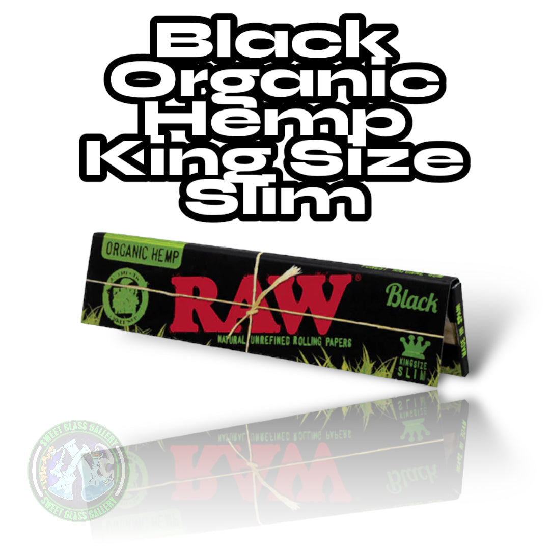 Raw - Black Organic Hemp Papers - King Size Slim