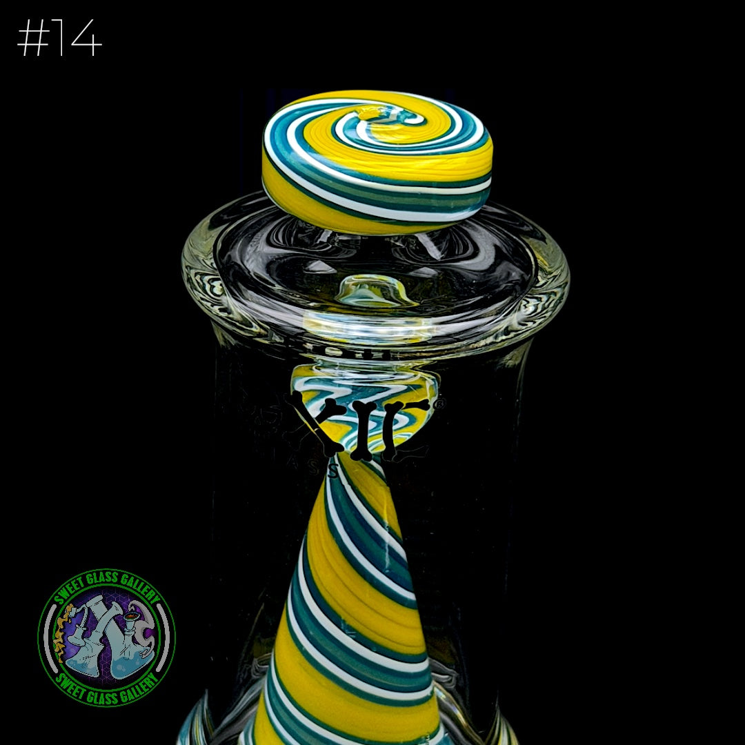 Toxic Glass - Focus V Carta Attachment #14 - Wigwag Blue, Yellow & White