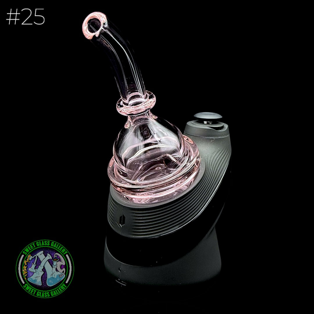 Zach Harrison - Puffco Peak Attachment #25 - Short Path Sipper Dry (Transparent Pink)