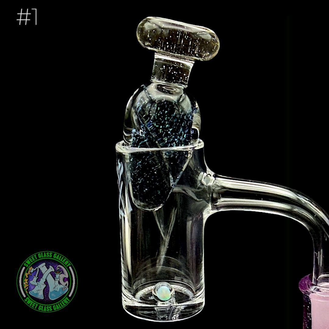 Bakers Backwoods Glass - Spinner Carb Cap #1 - Crushed Opal + UV