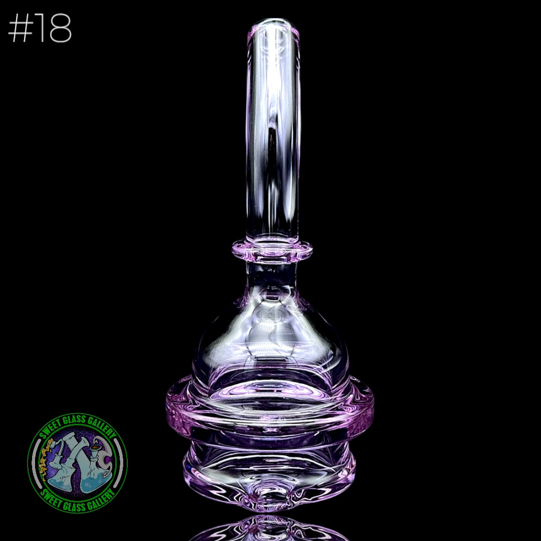 Zach Harrison - Puffco Peak Attachment #18 - Short Path Sipper Dry (Transparent Purple)