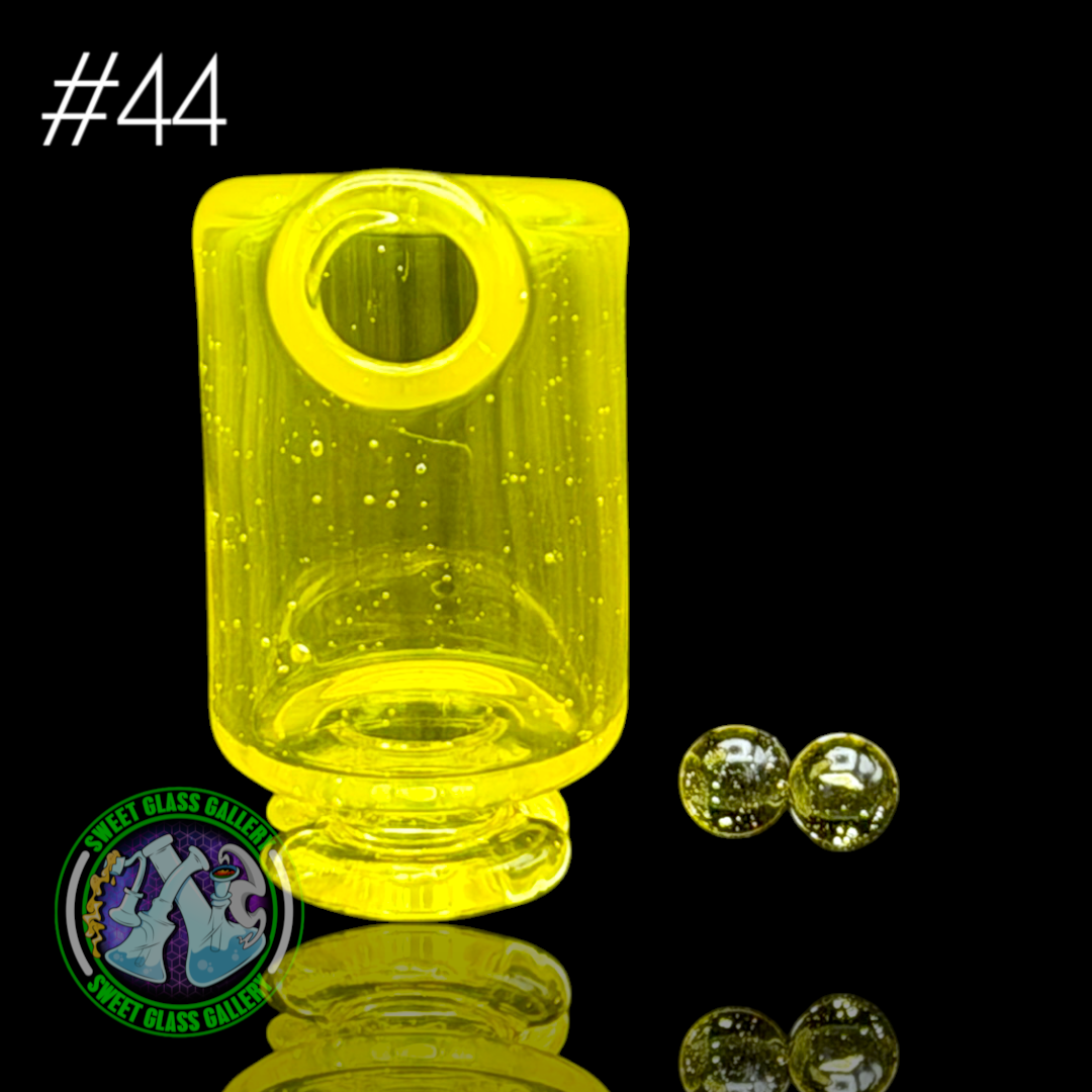 Kizmit Glass - Puffco Pivot Top #44 - Citrus (CFL)