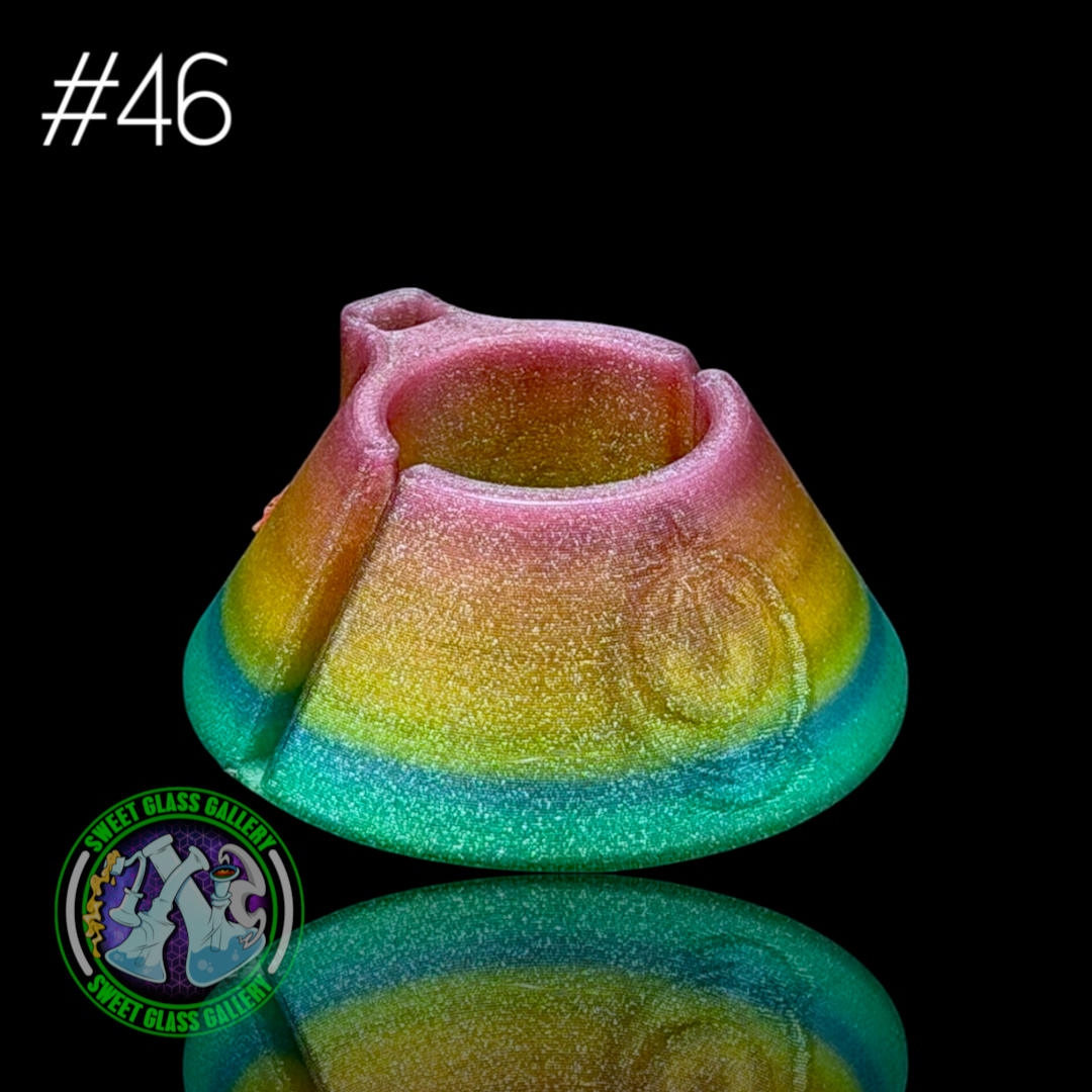 One Trick Pony - Pivot Tether/Stand #46 - Large - Green/Orange/Rainbow