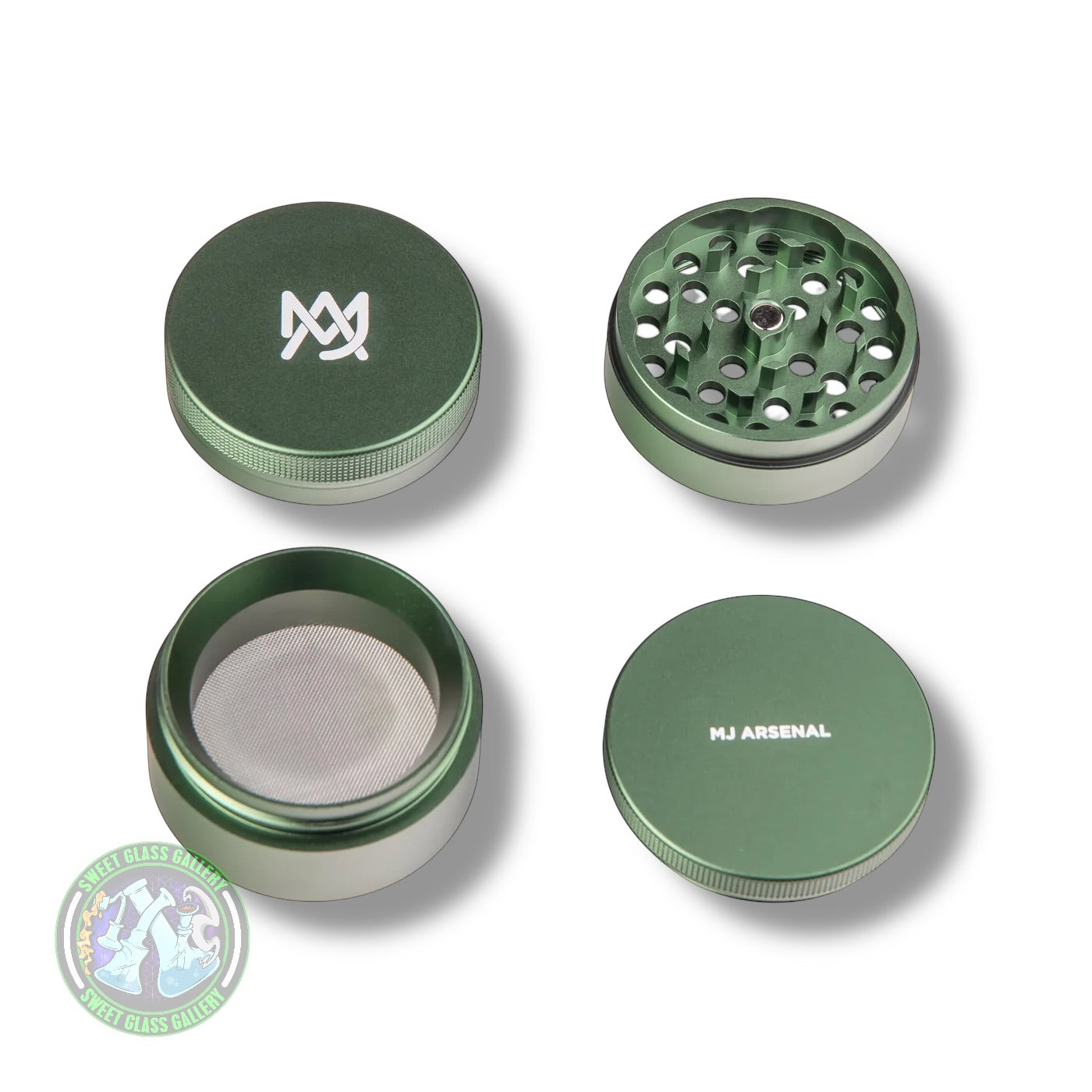 MJ Arsenal - 4 Piece Grinder - Green