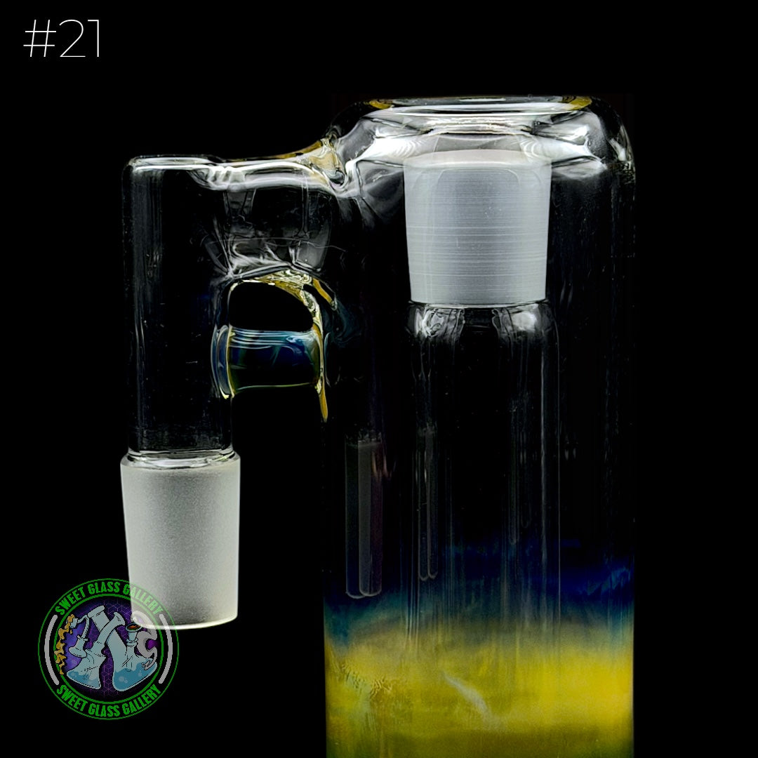 Fluid Glass - Ash Catcher 18mm  #21 (Blue Amber Purple)