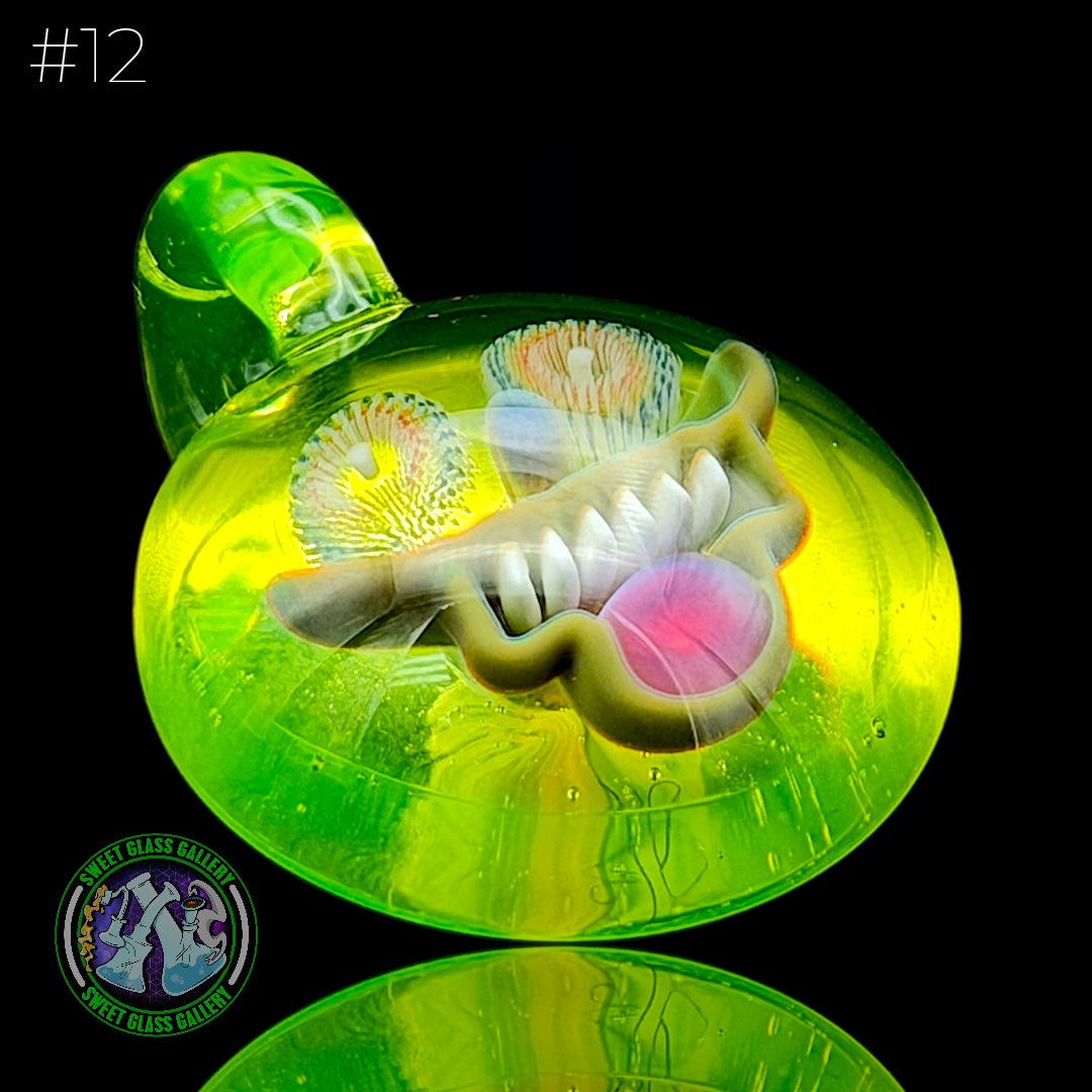 Steve H Glass - Pendant #12 - Face Implosion