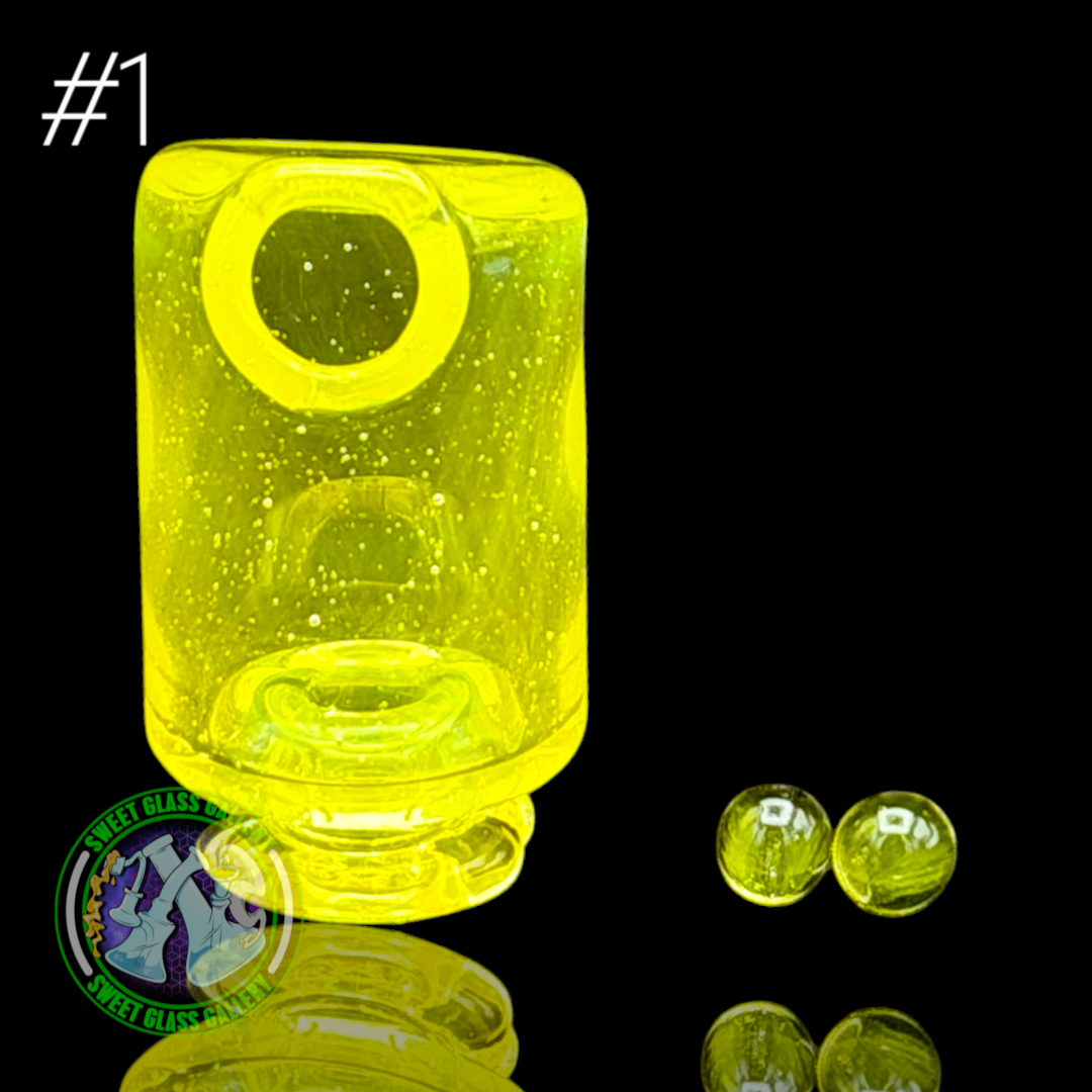 Kizmit Glass - Puffco Pivot Top #1 - Haunted Lemonade