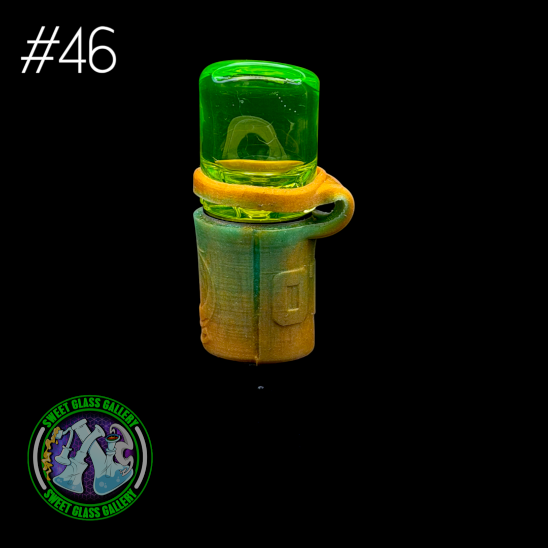 One Trick Pony - Pivot Tether/Stand #46 - Large - Green/Orange/Rainbow
