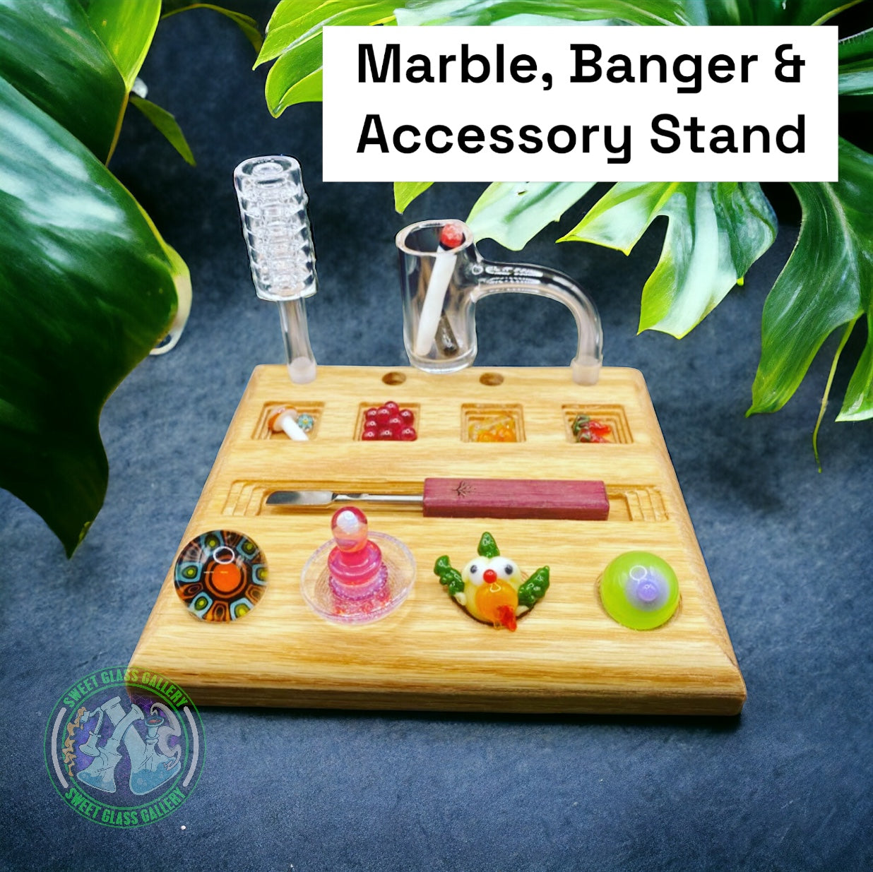 Carved Pours - Marble, Banger & Accessory Stand