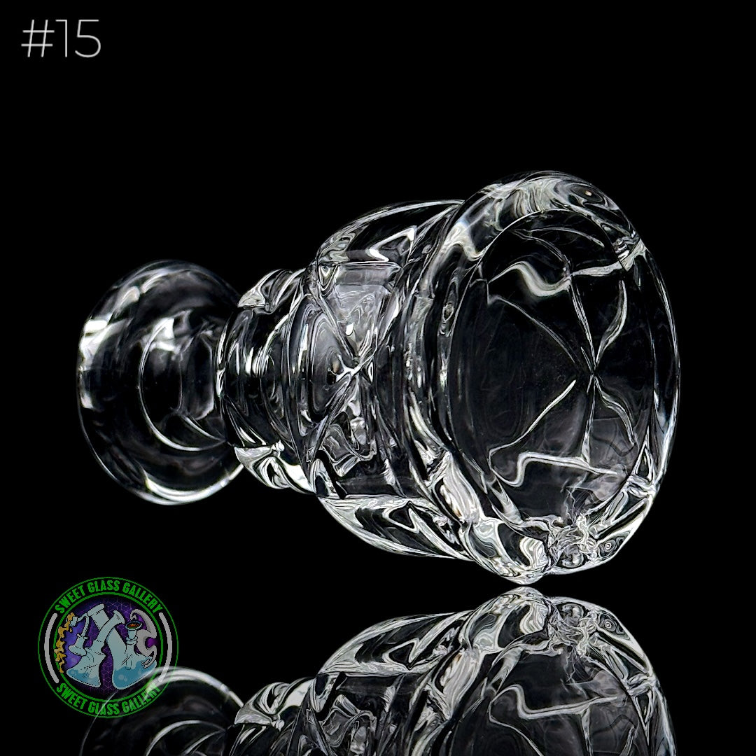 Evol Glass - Attachment - Puffco Peak #15 Hand Cut (Clear)