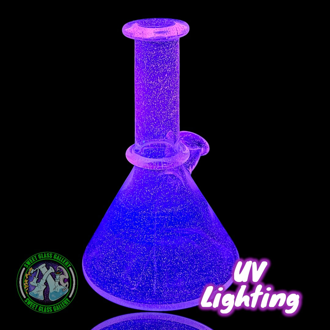 Selko Glass - Rig #10 - Shreddy Flask (Pink UV)