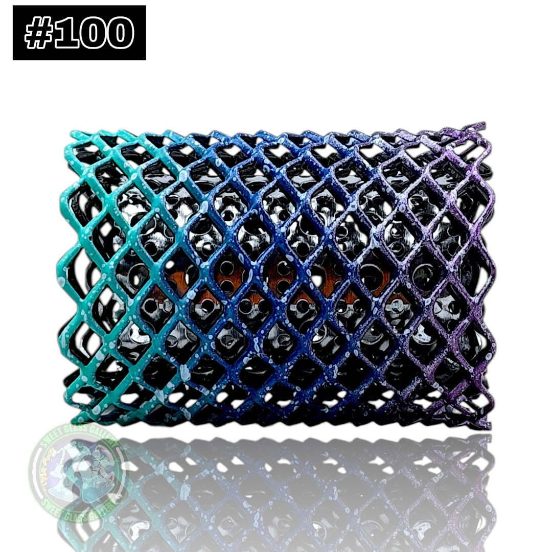 Mamba Guardzz - Heat Cage #100 Blazer GT8000 Guard (Teal, Blue & Purple w/ White Splatter)
