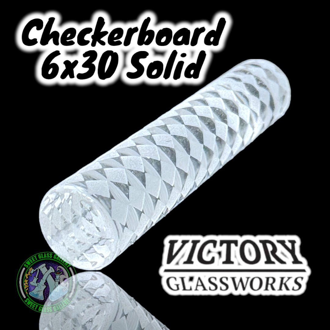 Victory Glassworks - Checkerboard Solid Pillar (6x30mm)