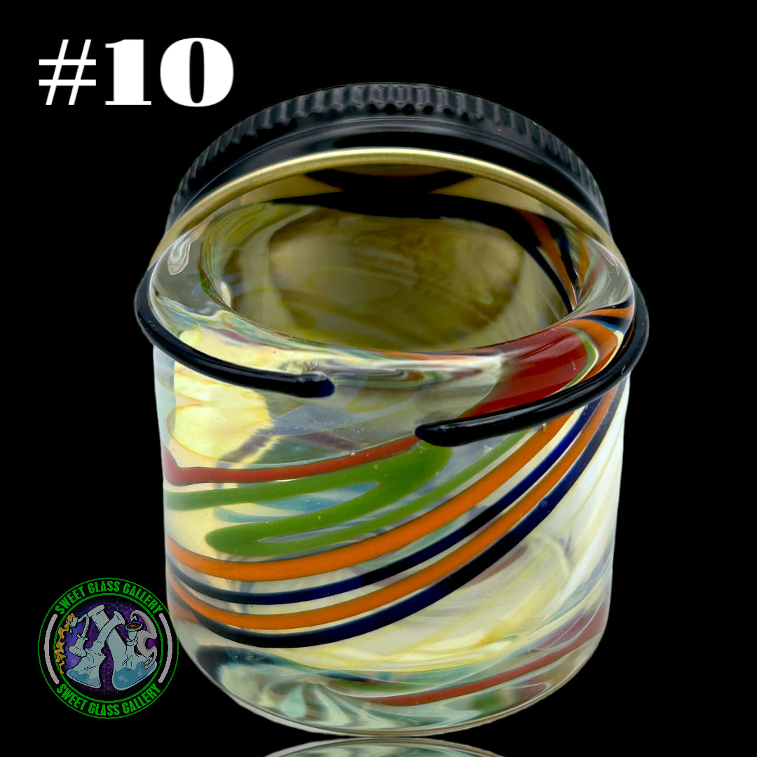 Ben’s Glass Art - Inside Out Tech Baller Jar #10