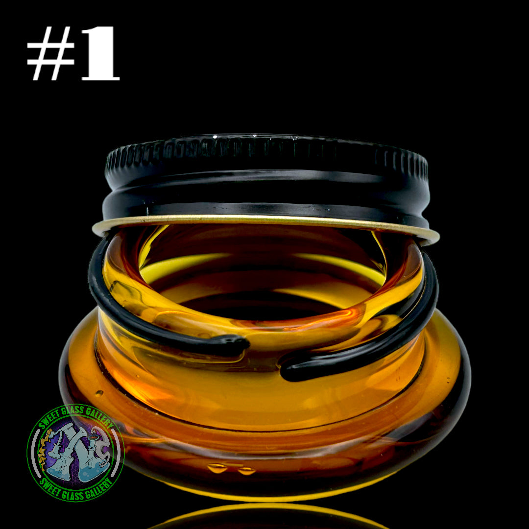 Ben’s Glass Art - Low Pro Baller Jar - Amber #1