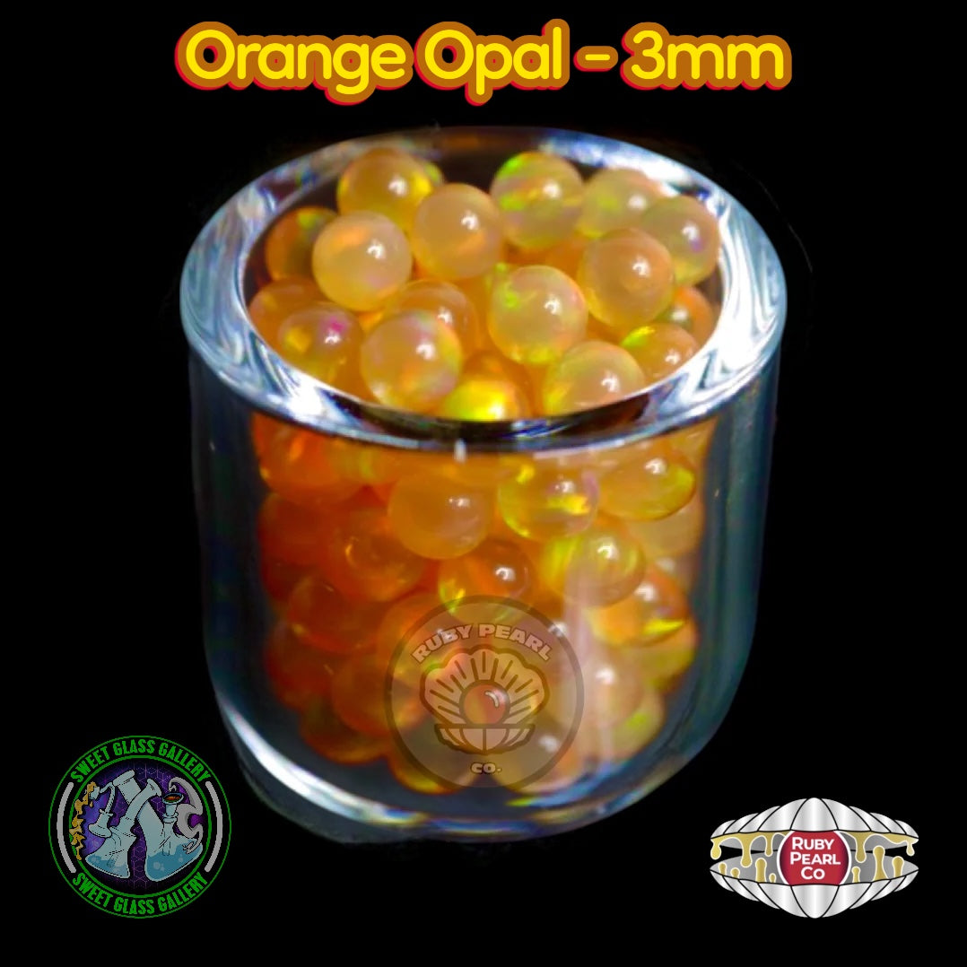 Ruby Pearl Co - Orange Opal Terp Pearl 3mm