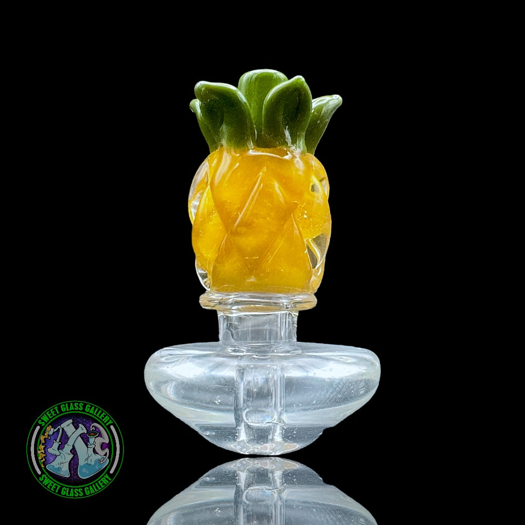 Empire Glassworks - Puffco Peak Carb Cap - Pineapple #2