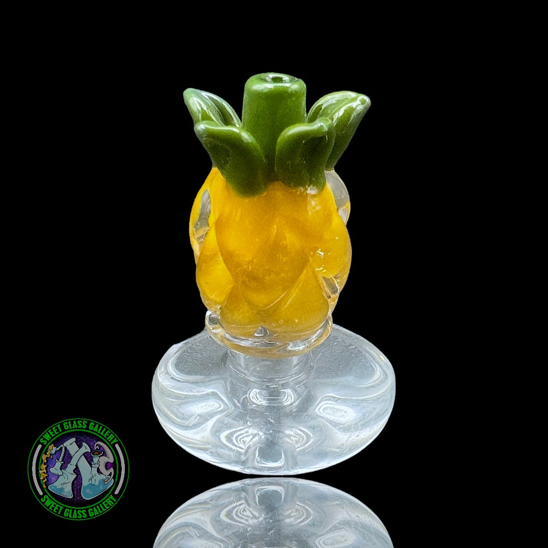 Empire Glassworks - Puffco Peak Carb Cap - Pineapple #2