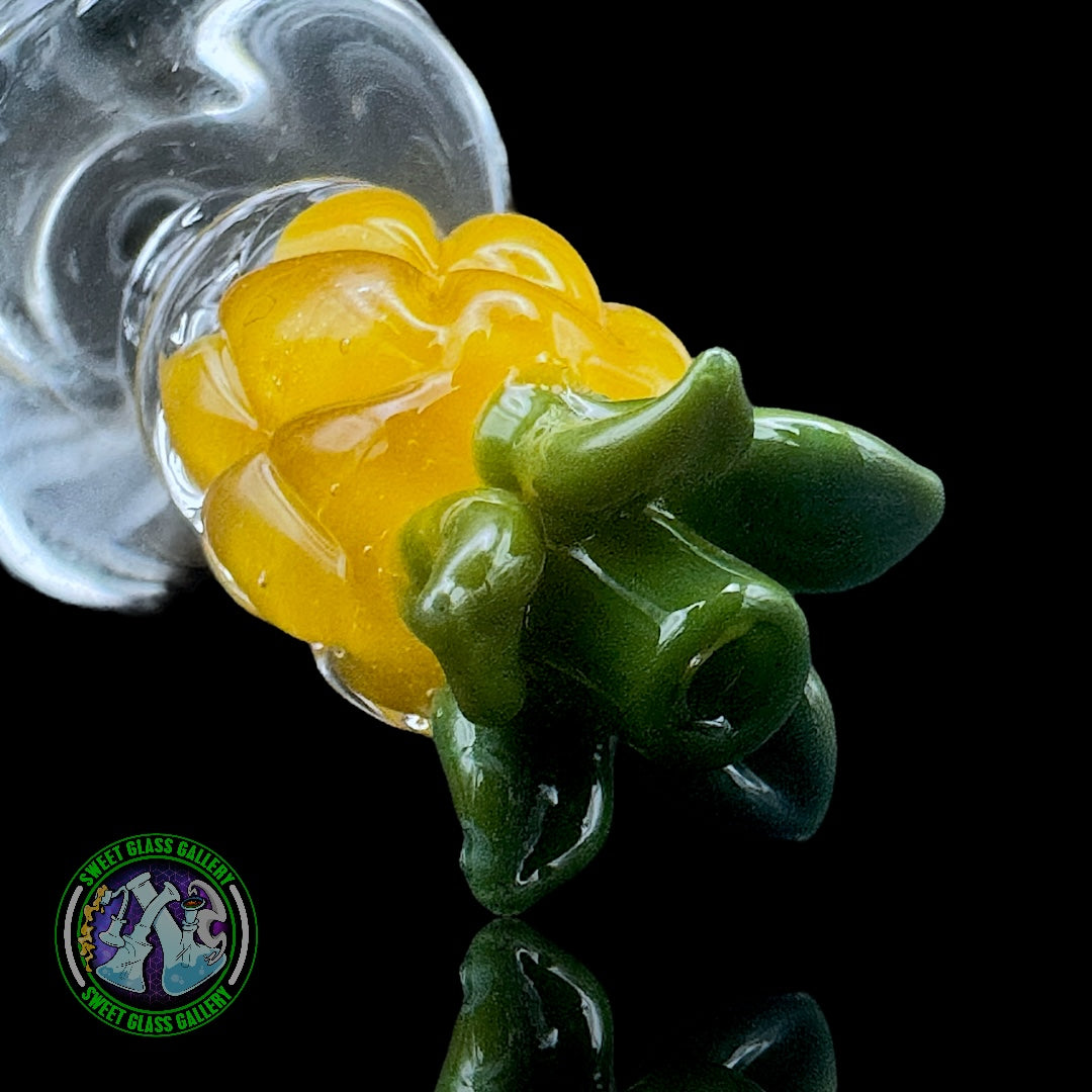 Empire Glassworks - Puffco Peak Carb Cap - Pineapple #2