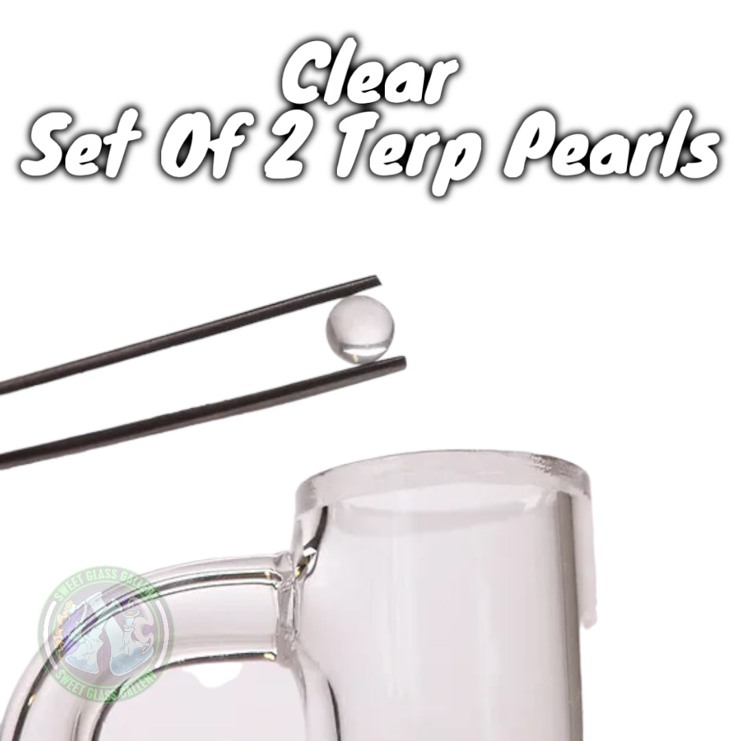 Bear Quartz - 6mm Terp Pearls • Set Of Two (Clear)