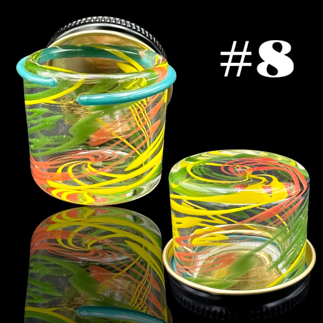 Ben’s Glass Art - Inside Out Tech Baller Jar #8