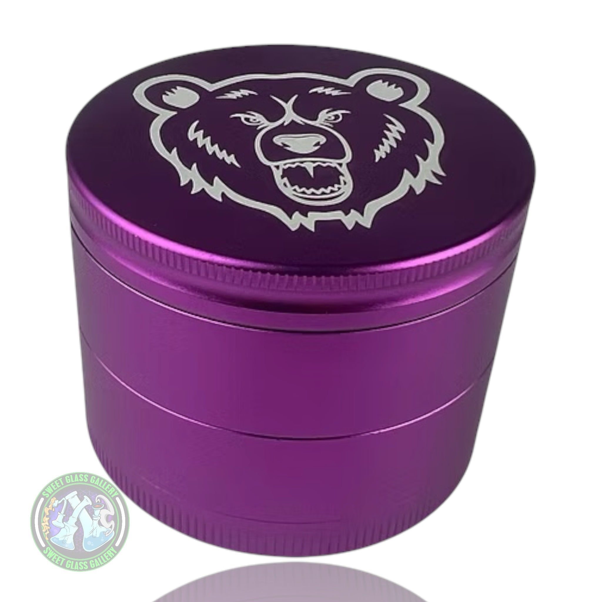 Bear Quartz - Aluminum 4pc Grinder 60mm - Purple