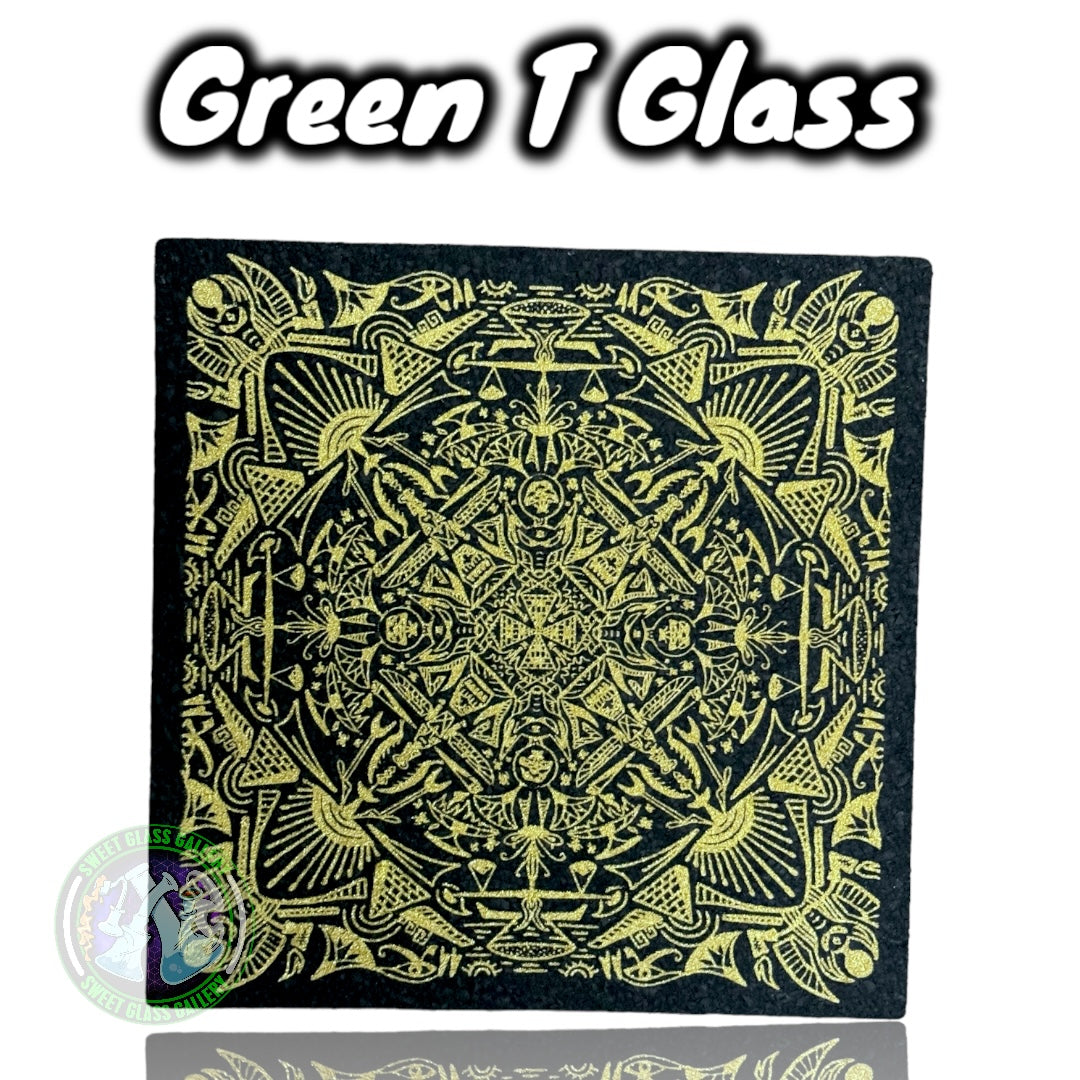 Moodmats - Dab Mat #50 - Green T Glass