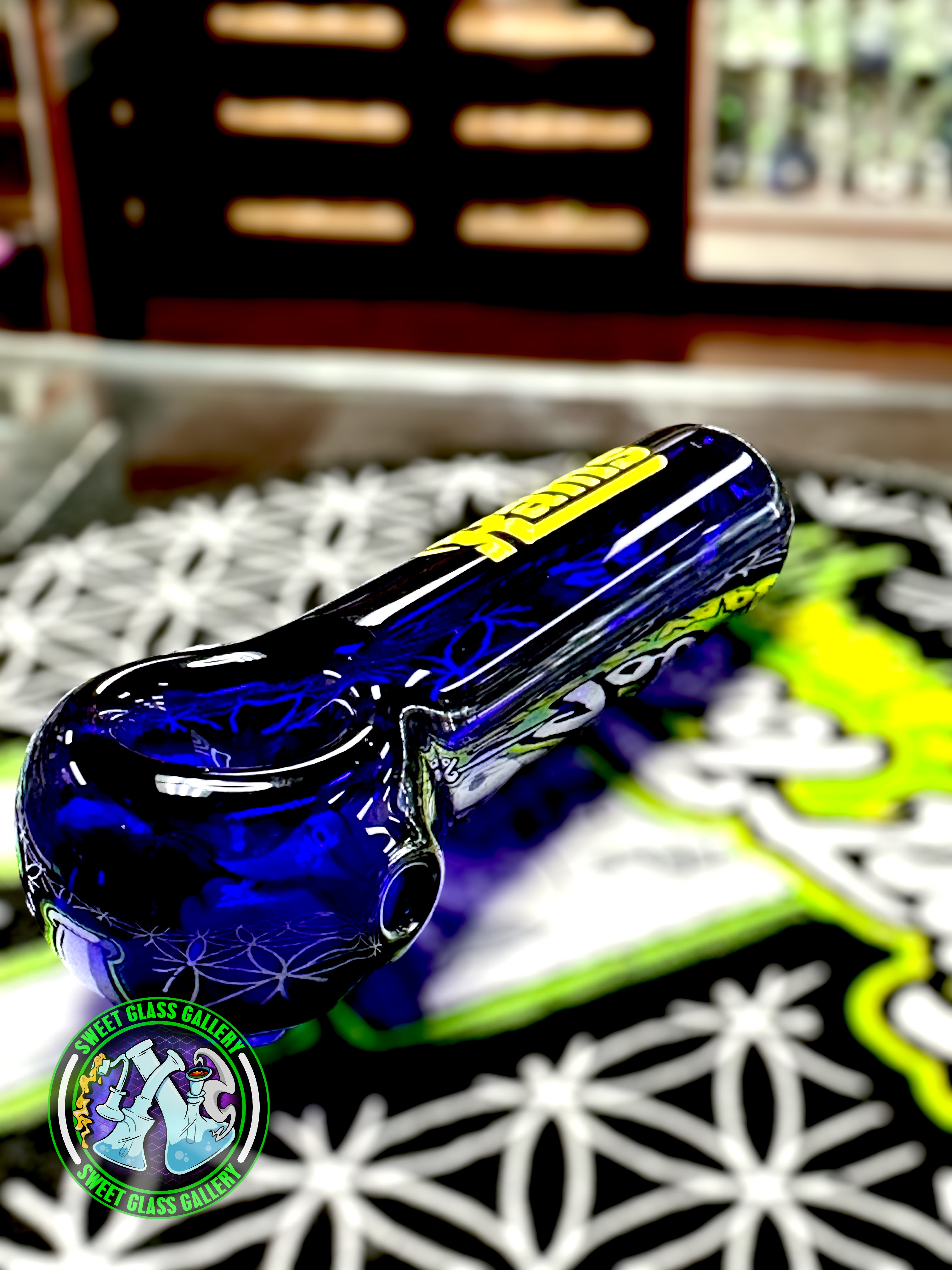 Daniel's Glass Art - Spoon Dry Pipe (Rams)