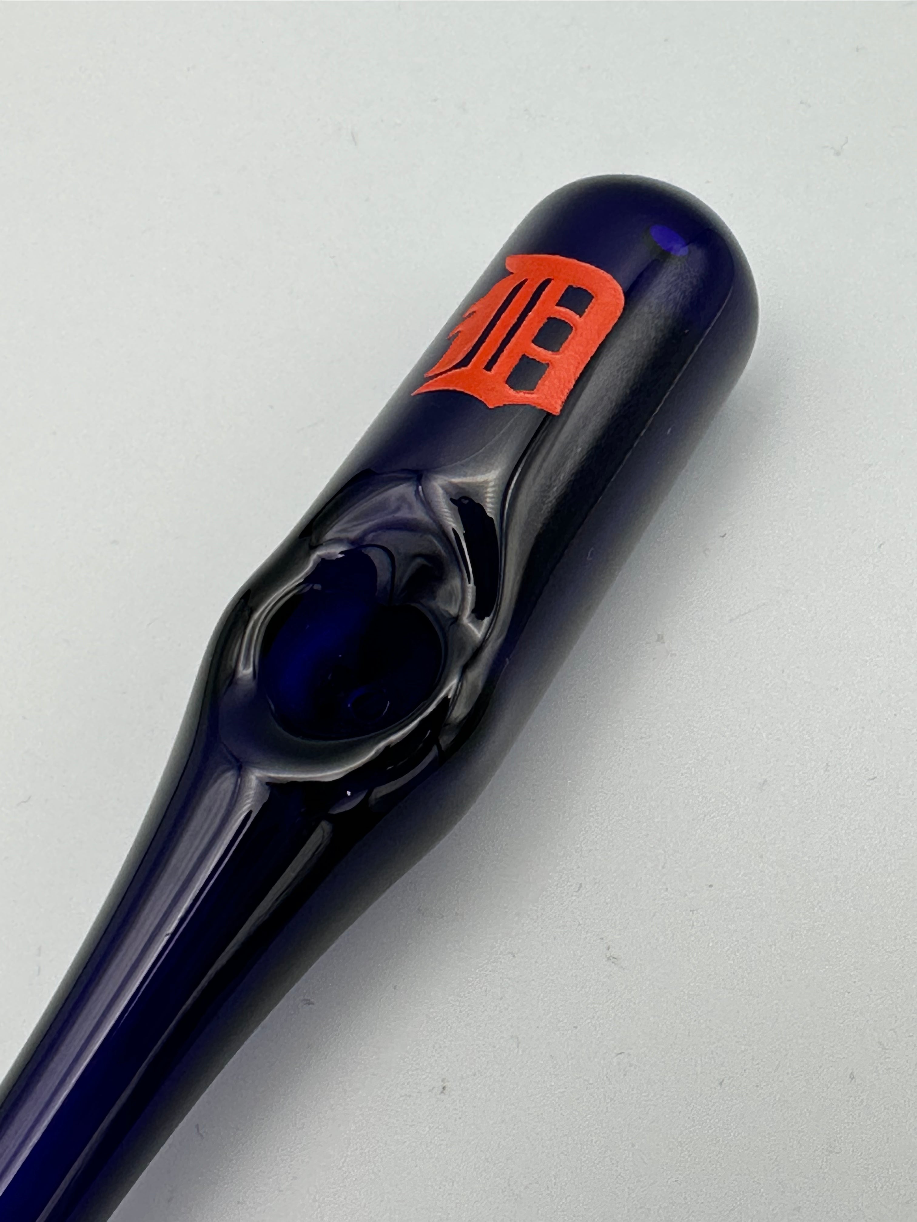 Daniel's Glass Art - Baseball Bat Dry Pipe (Detroit Tigers)