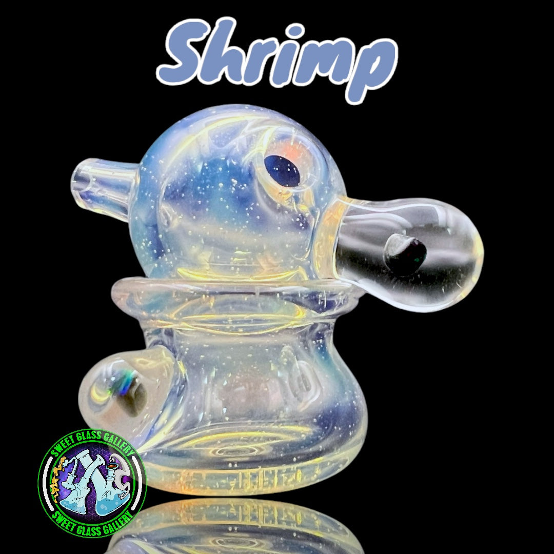 CPB Glass - Directional Carb Cap w/ Honey Pot Holder (Shrimp)