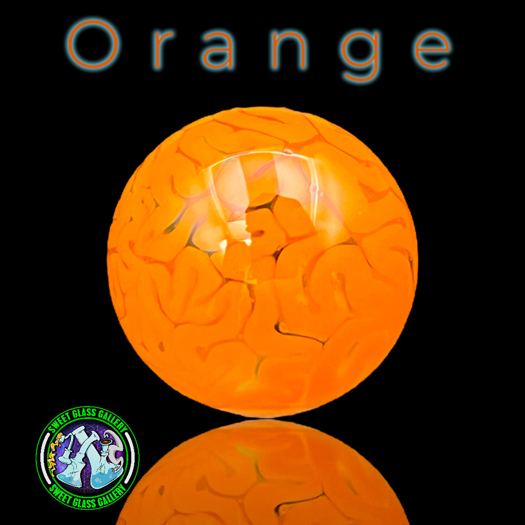 Algae - Brain Tech Marble 25mm (Orange)