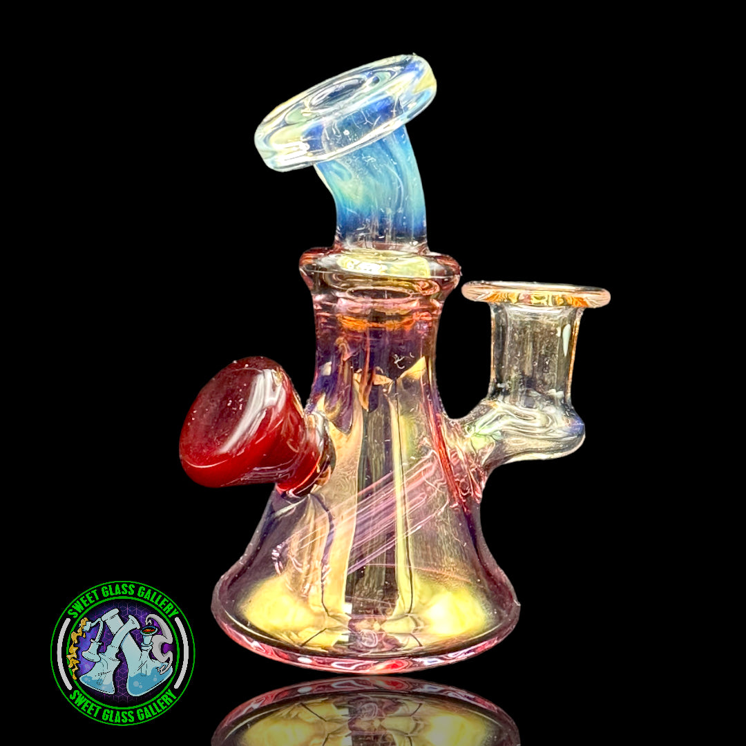 Nic Ric Glass - Fumed Micro Rig w/ Red