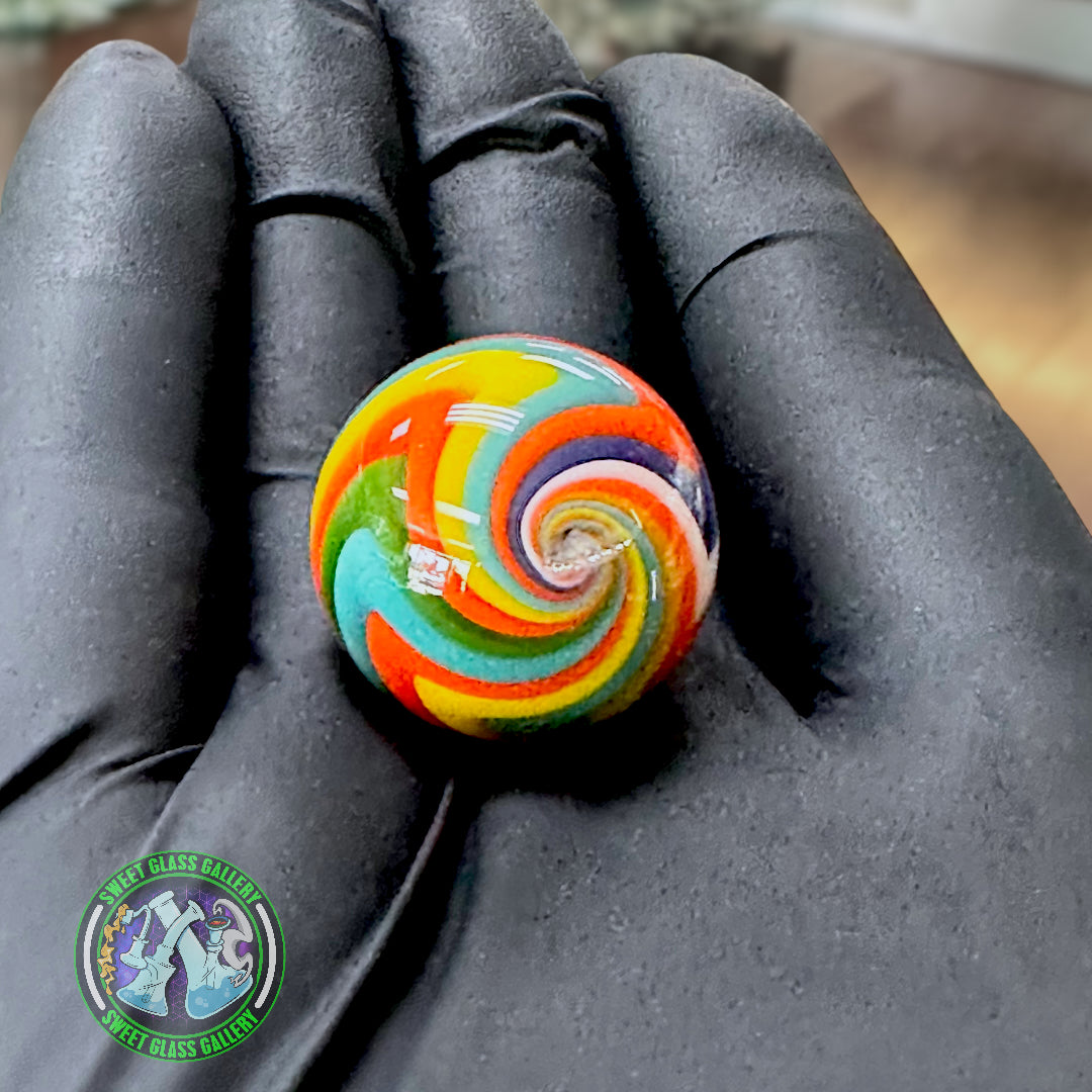 Andy Melts - Line-Worked Marble 22mm #3