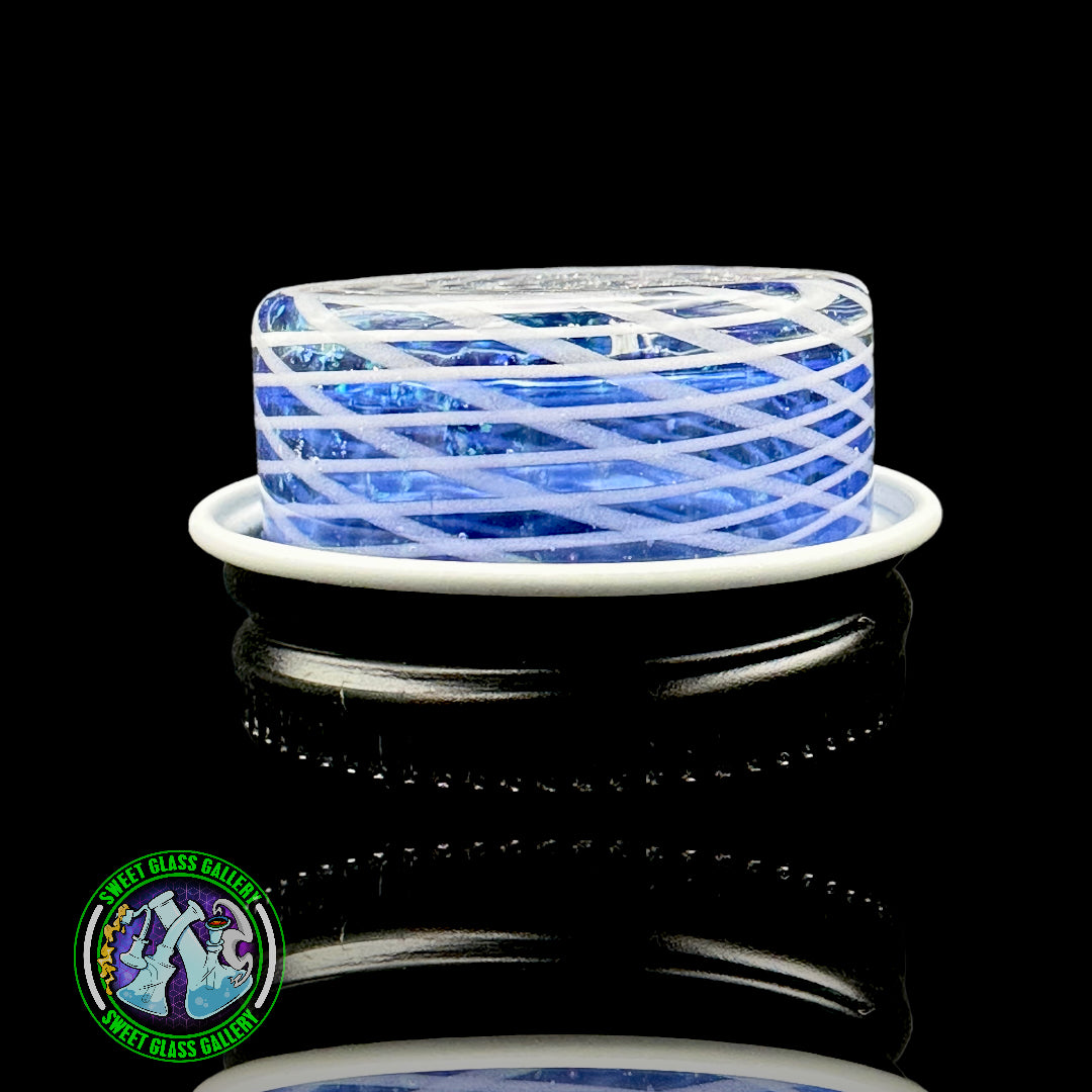Empty 1 Glass - Retti Crushed Opal Micro Baller Jar (Blue/Green)