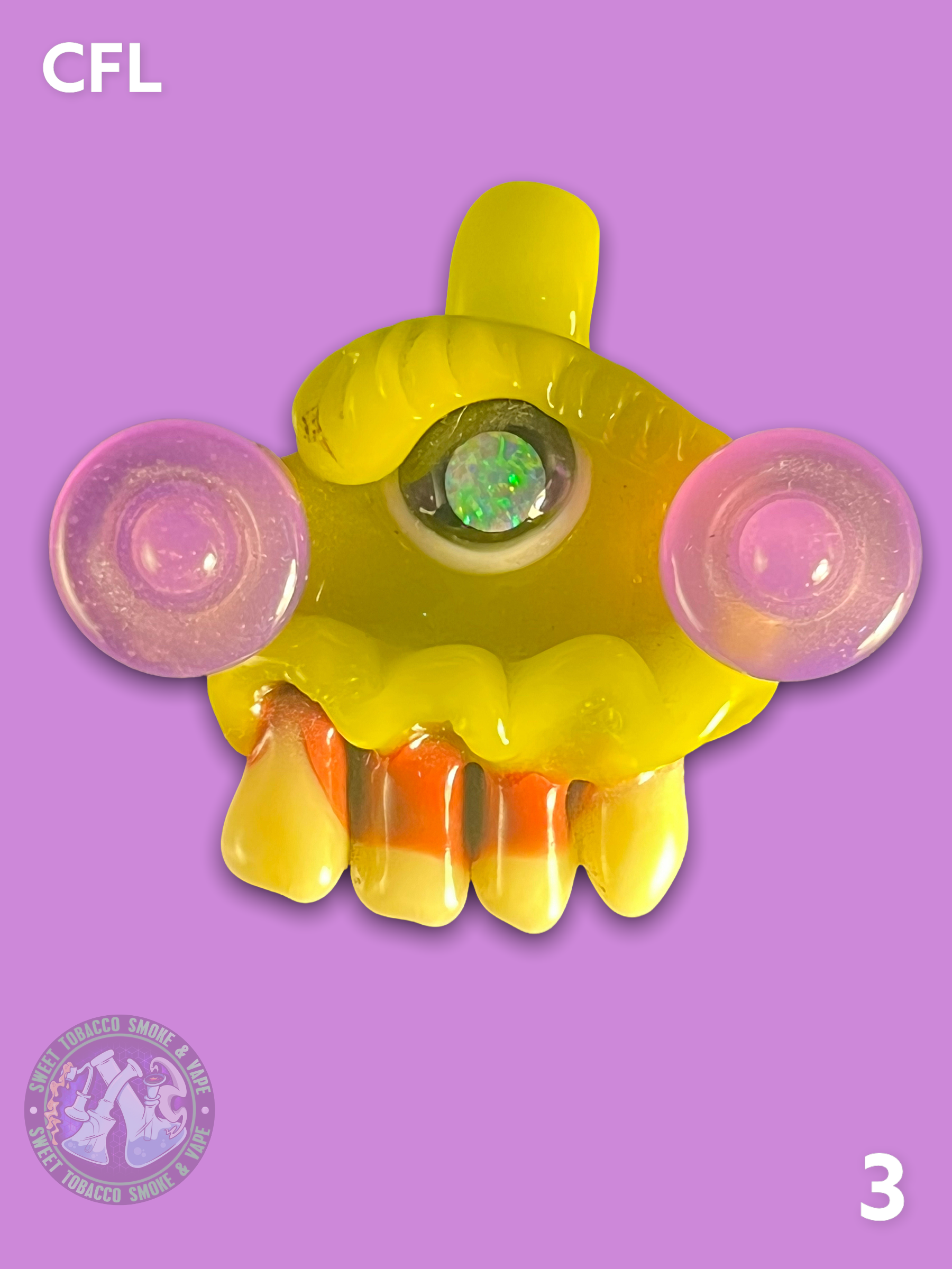 Alooph Glass - Cyclops Eyes Pendant (CFL) #3
