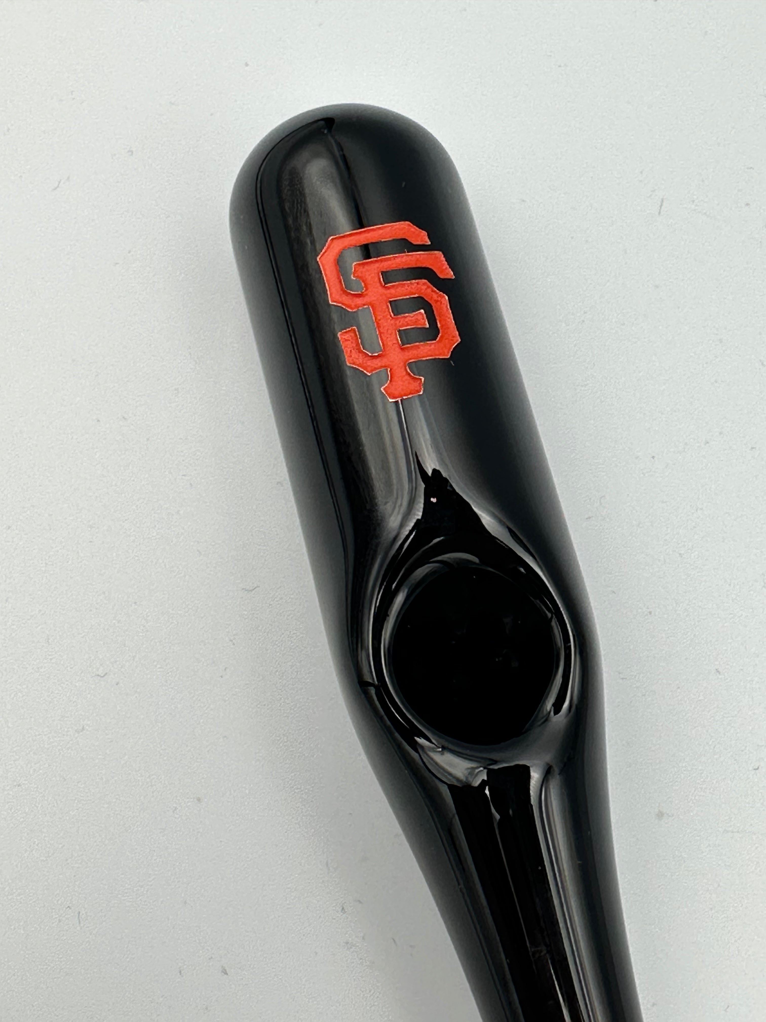 Daniel's Glass Art - Baseball Bat Dry Pipe (San Fransisco Giants)