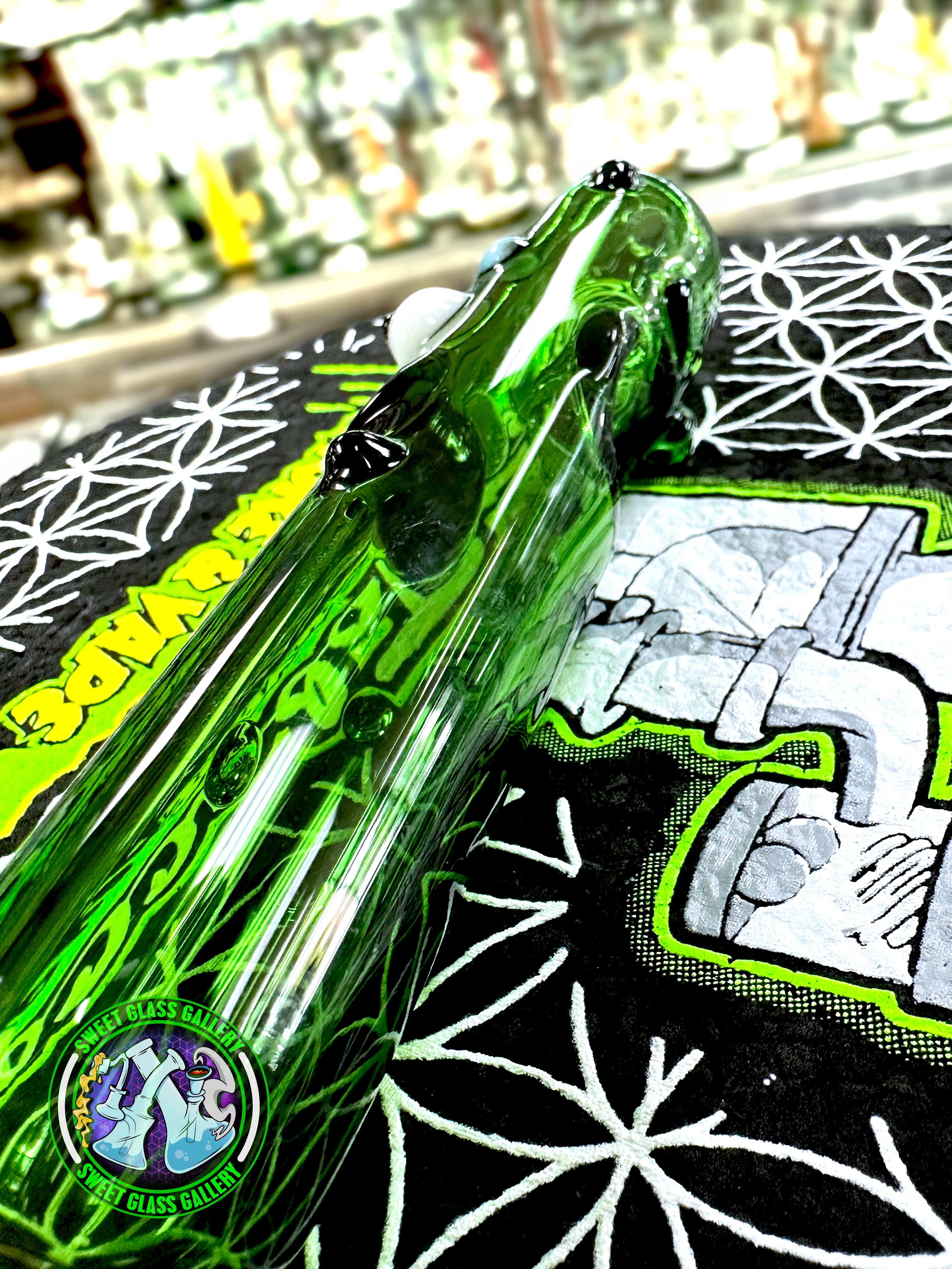 Daniel's Glass Art - Dry Pipe - Pickle Rick #5