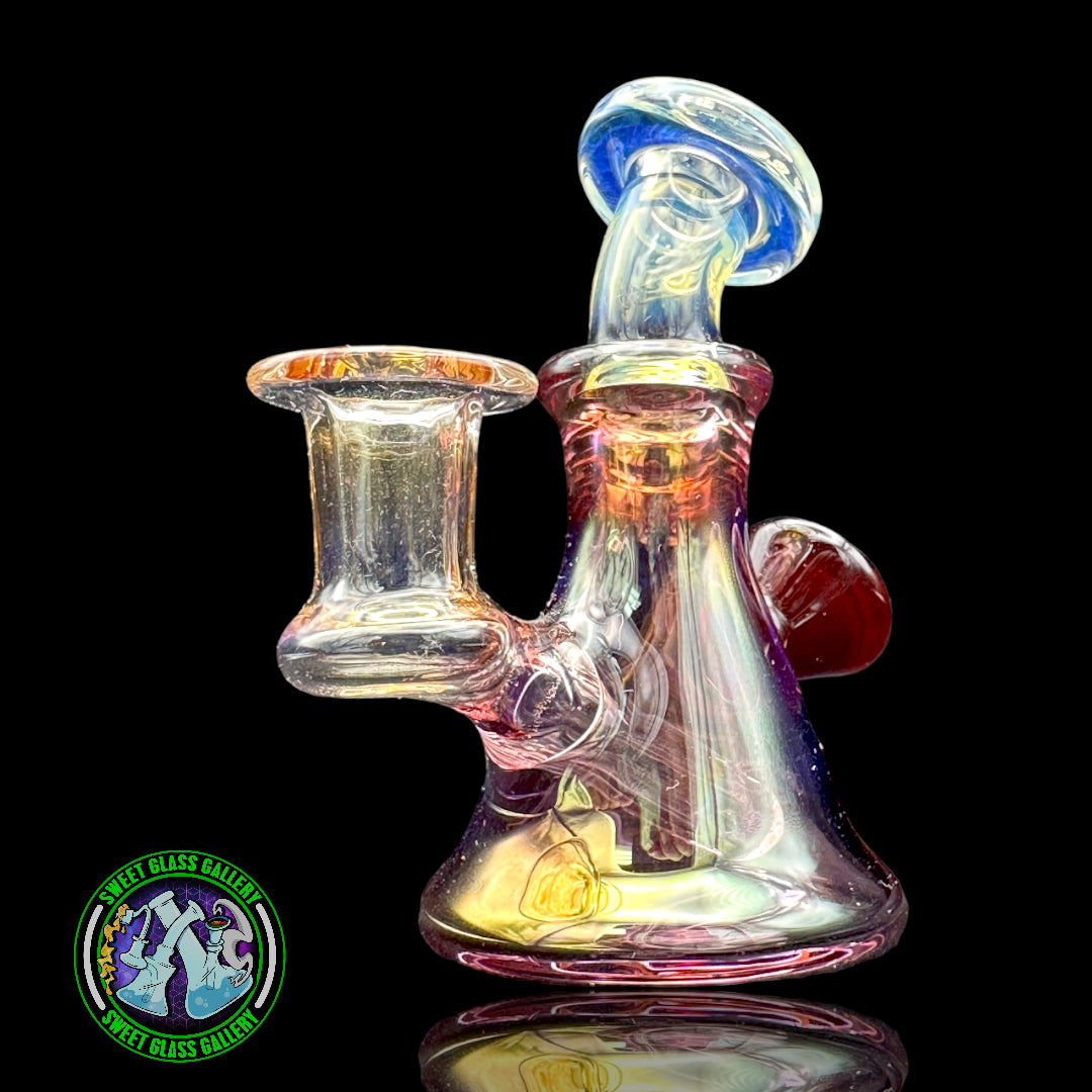 Nic Ric Glass - Fumed Micro Rig w/ Red