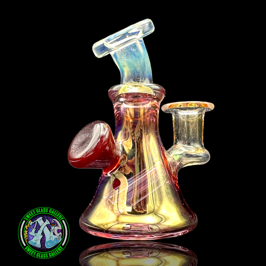 Nic Ric Glass - Fumed Micro Rig w/ Red