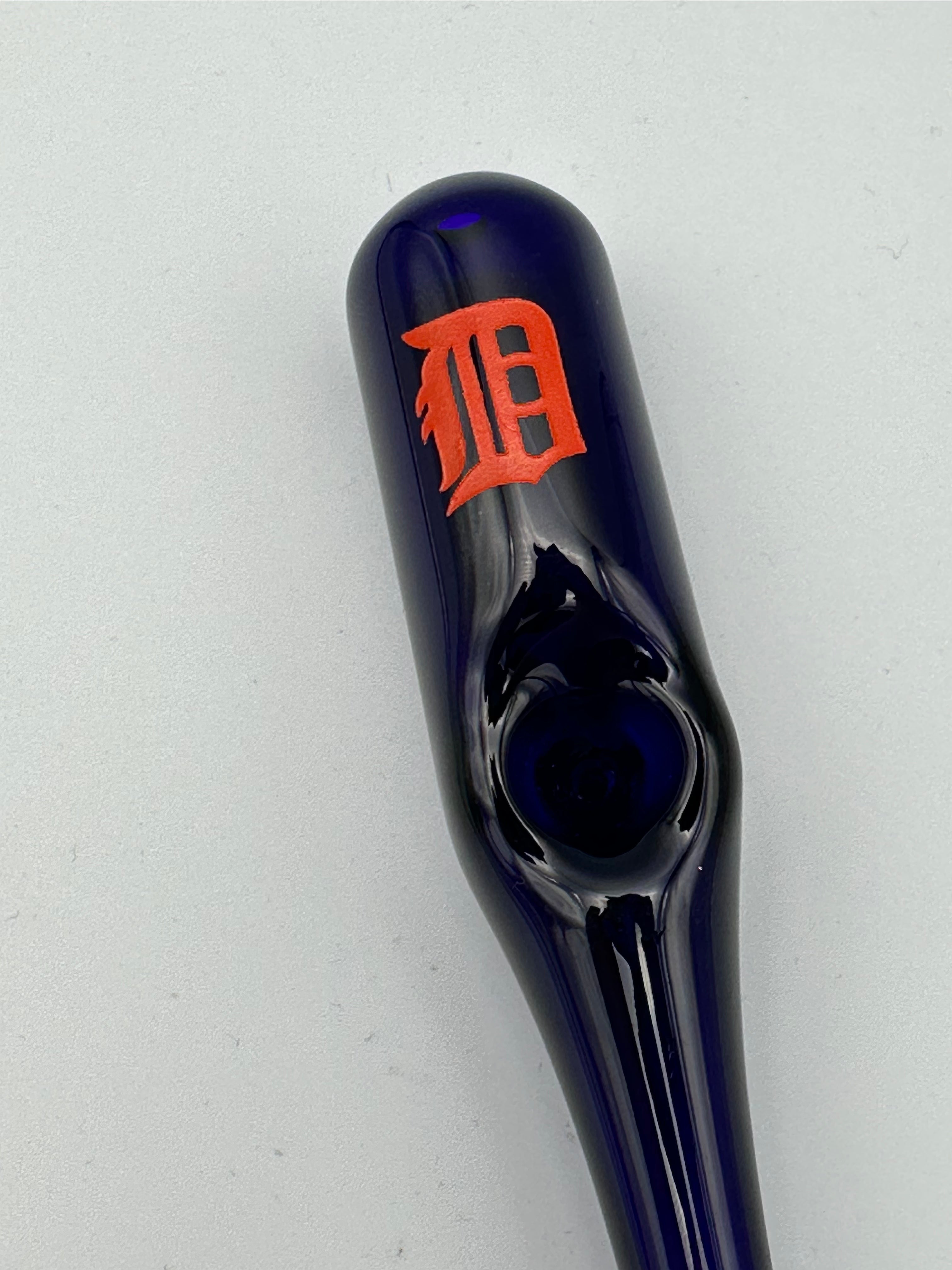 Daniel's Glass Art - Baseball Bat Dry Pipe (Detroit Tigers)