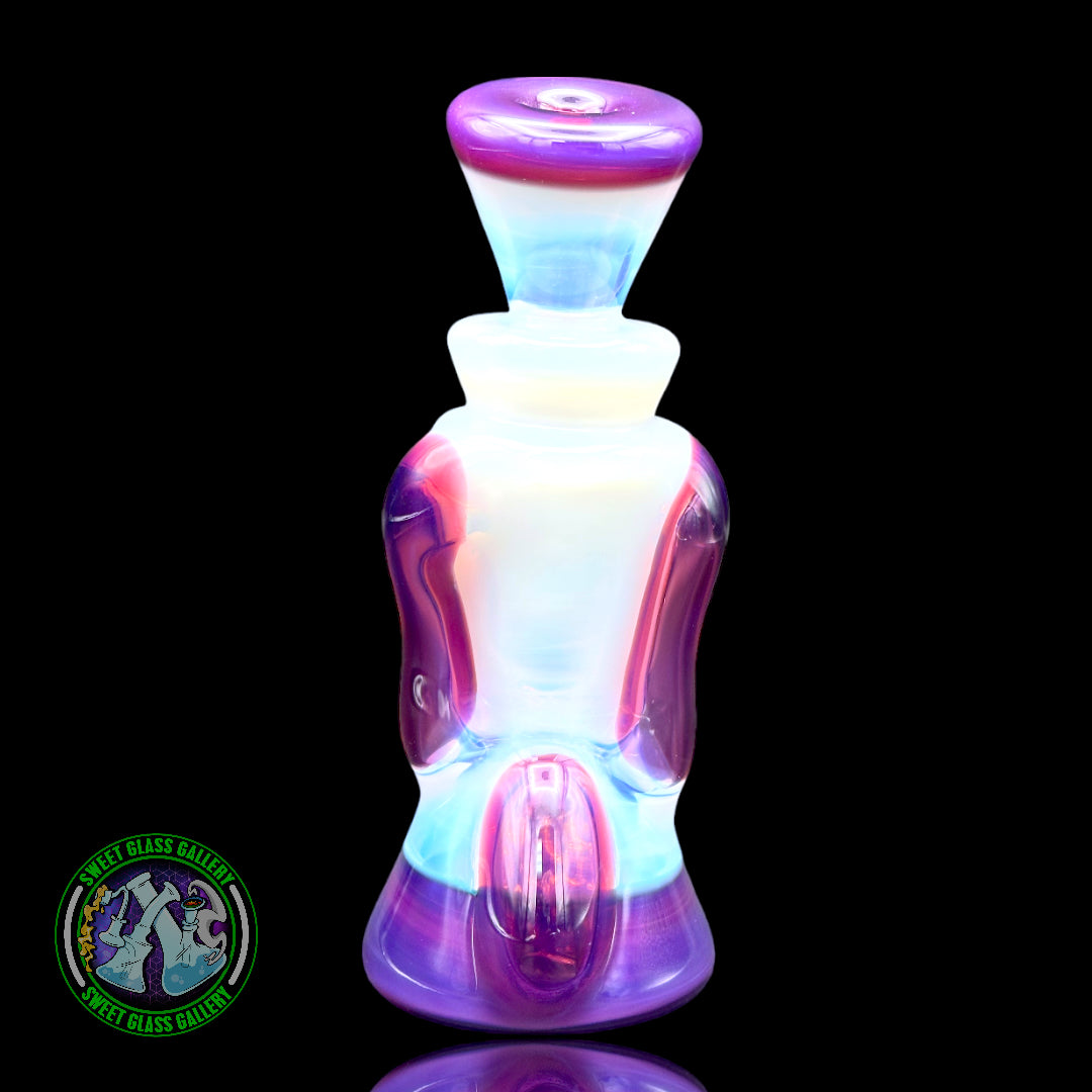 Rycrafted Glass - Mini Recycler (Moonstone/Royal Jelly/Telemagenta)