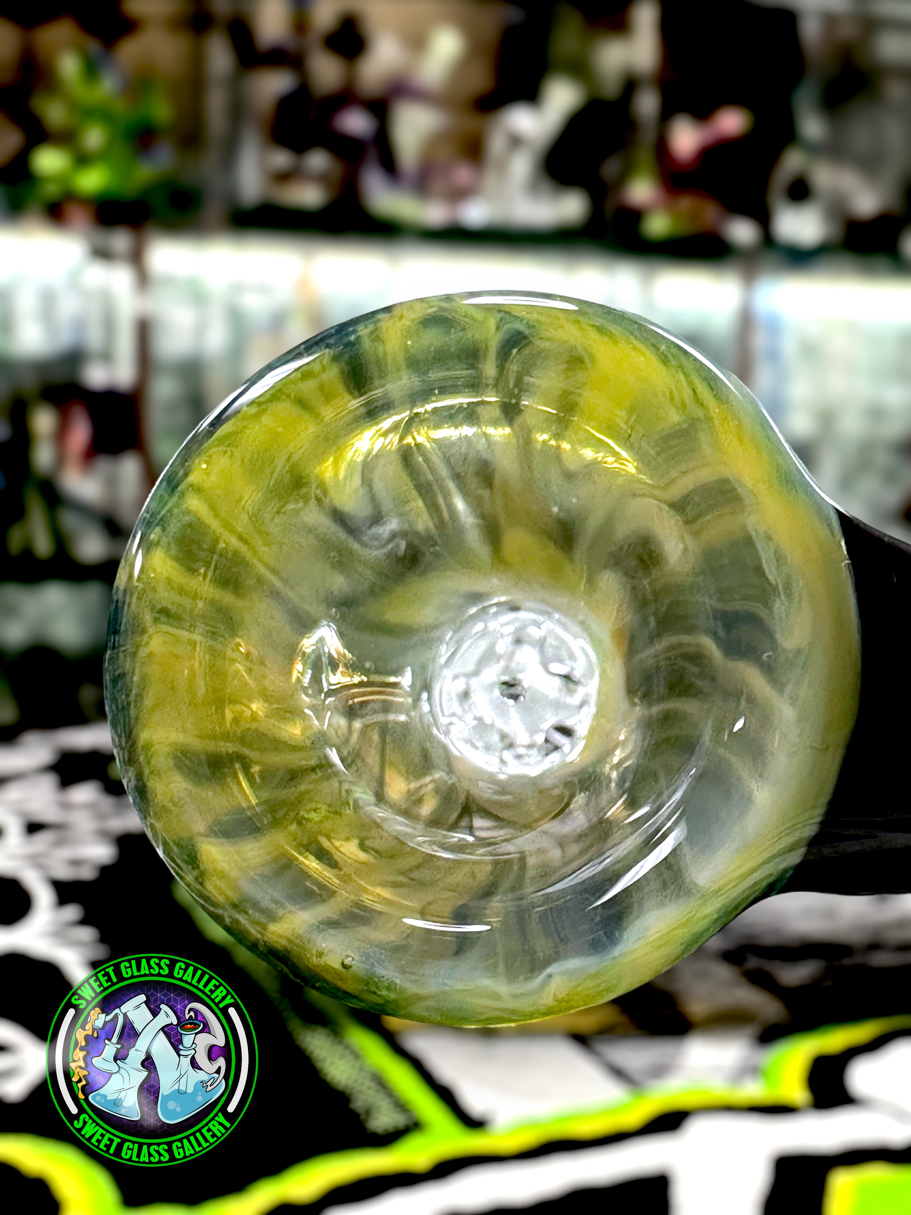 Daniel’s Glass Art - 4-Hole Flower Bowl/Slide w/ Horn (14mm) #1