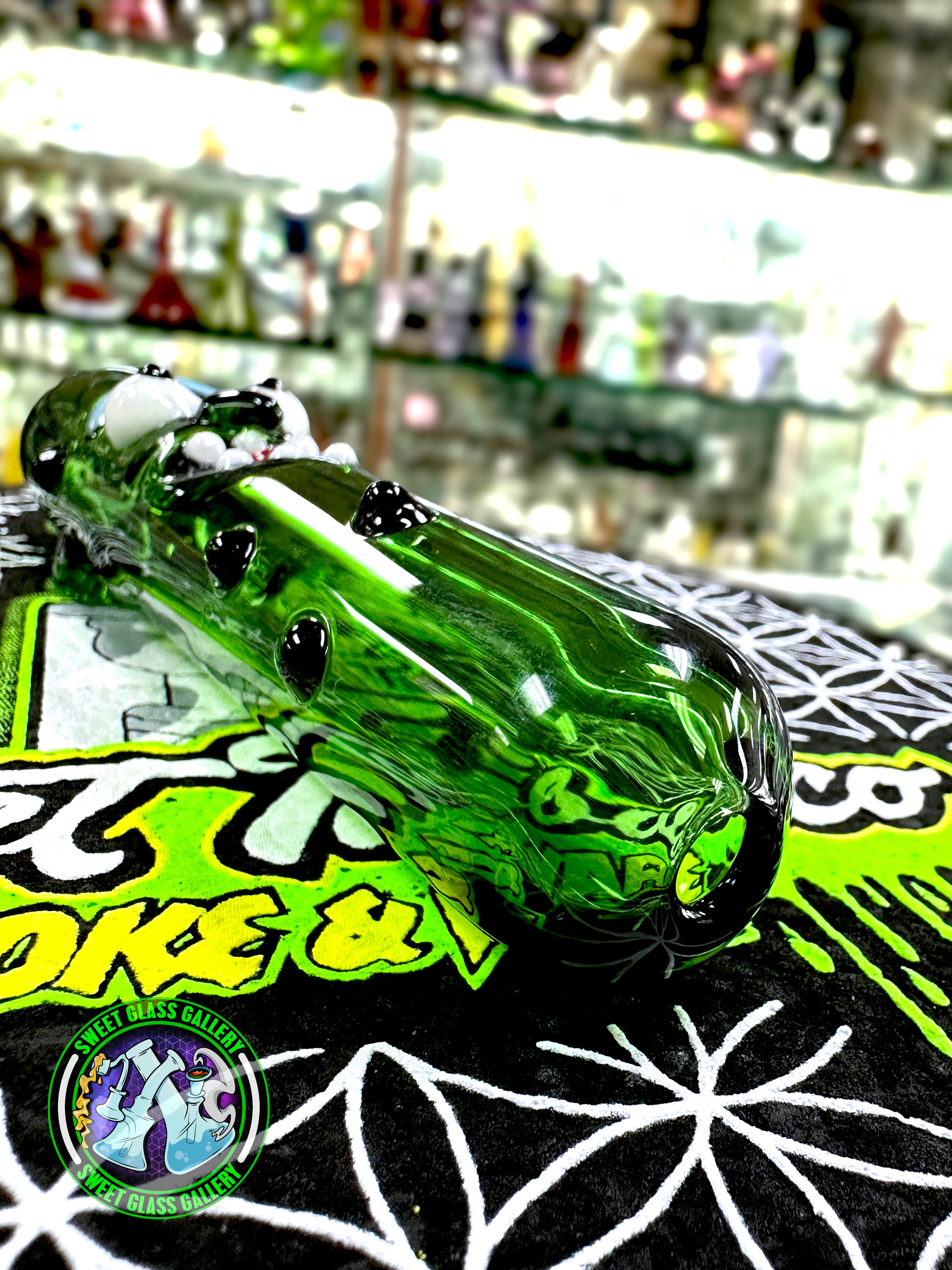 Daniel's Glass Art - Dry Pipe - Pickle Rick #5