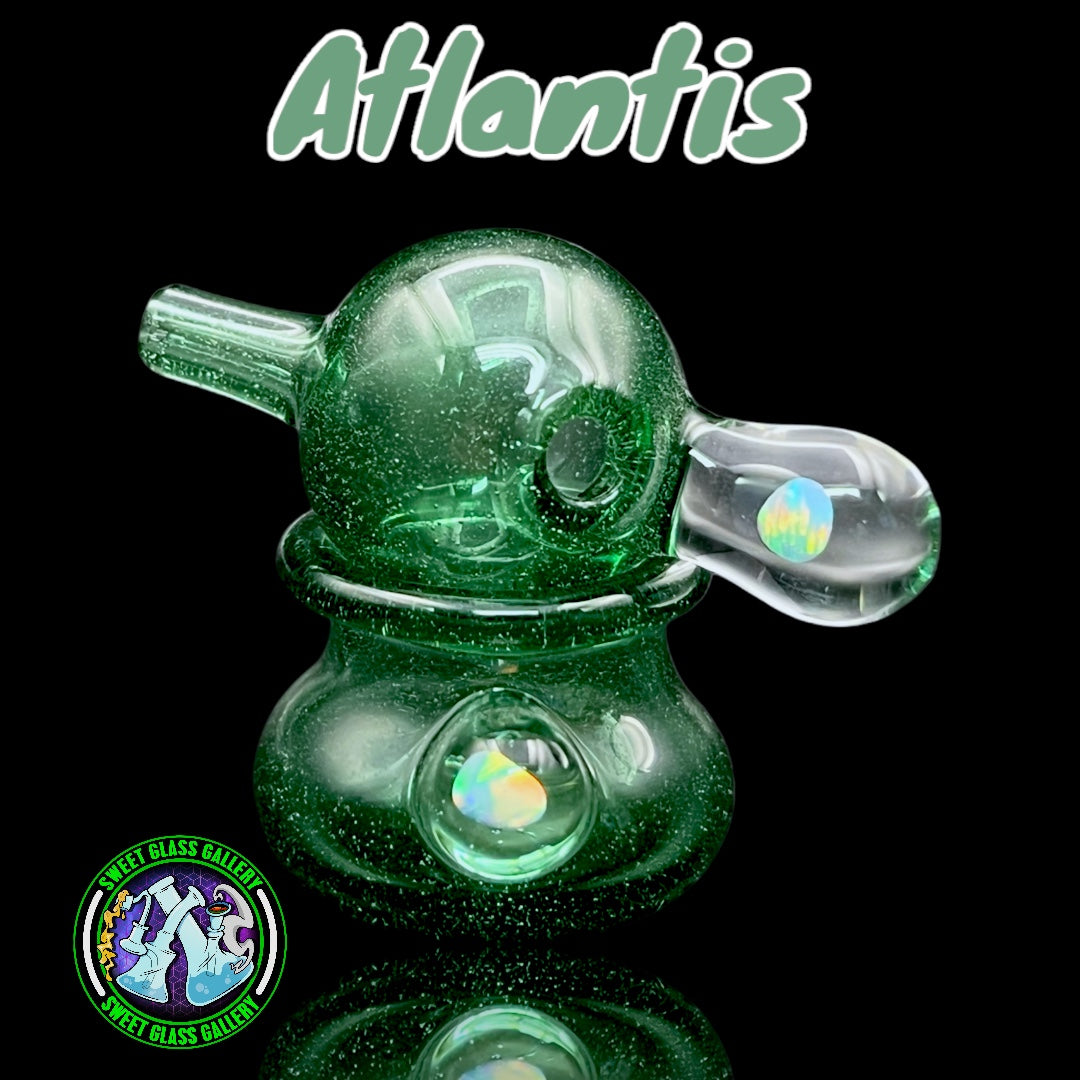 CPB Glass - Directional Carb Cap w/ Honey Pot Holder (Atlantis)