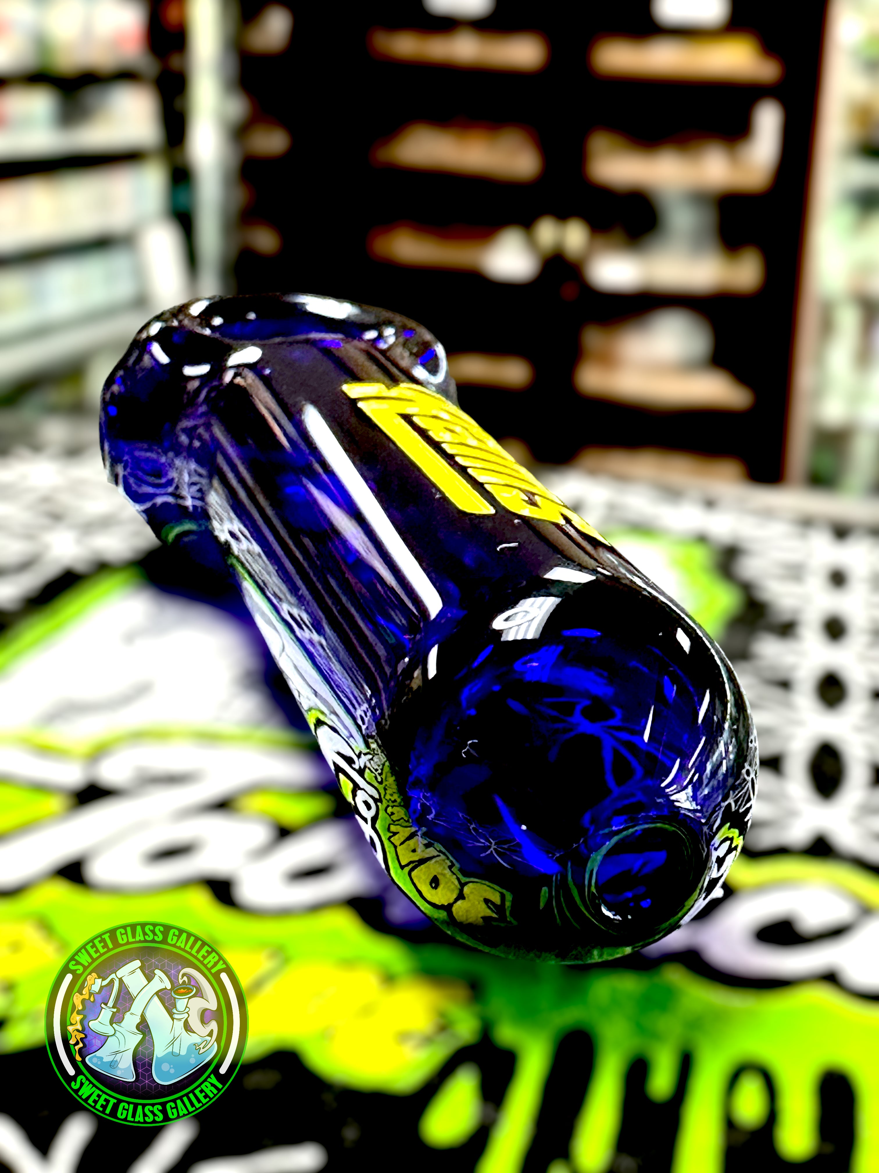 Daniel's Glass Art - Spoon Dry Pipe (Rams)