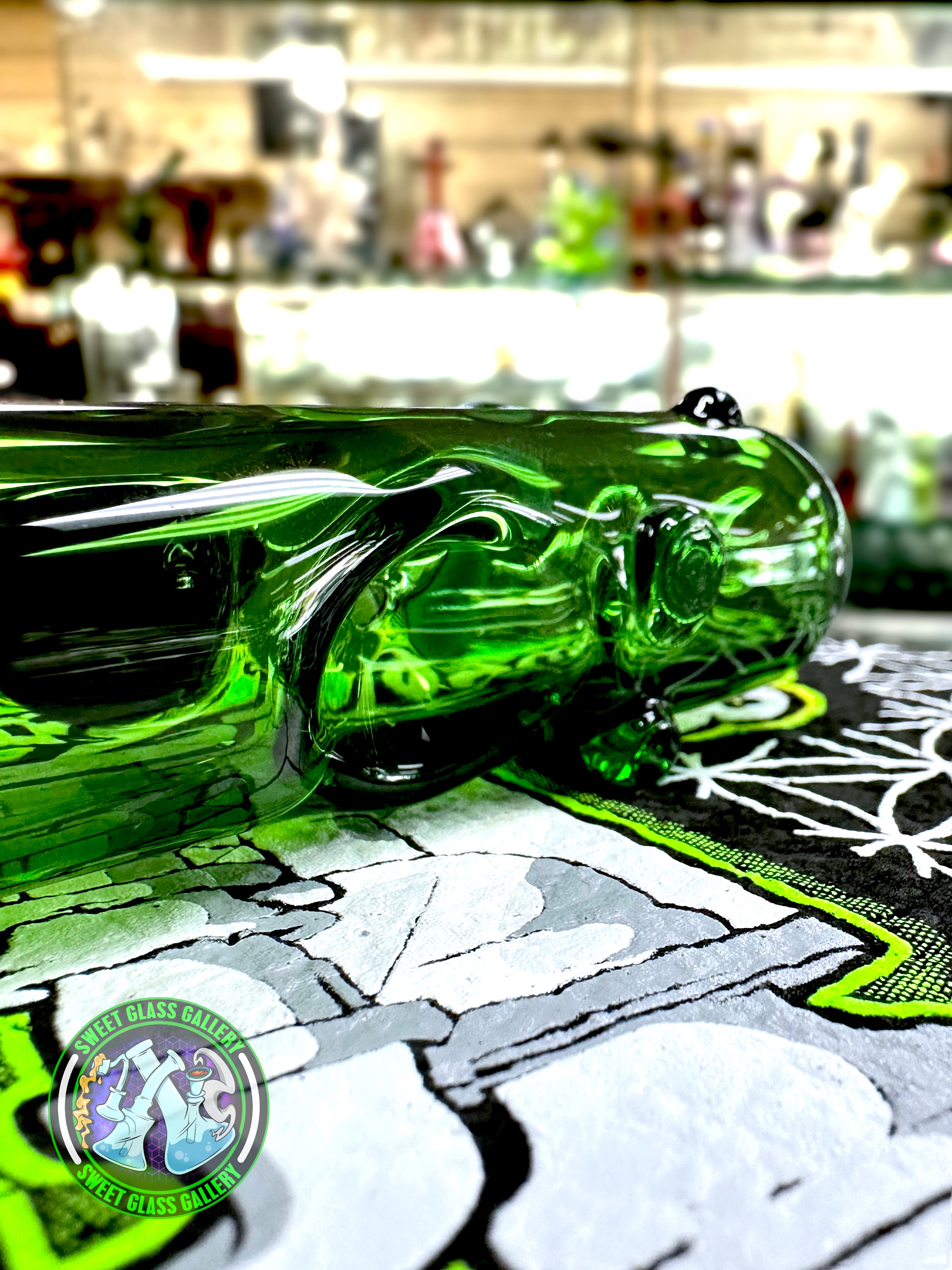 Daniel's Glass Art - Dry Pipe - Pickle Rick #5