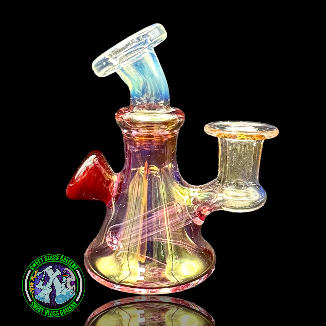 Nic Ric Glass - Fumed Micro Rig w/ Red