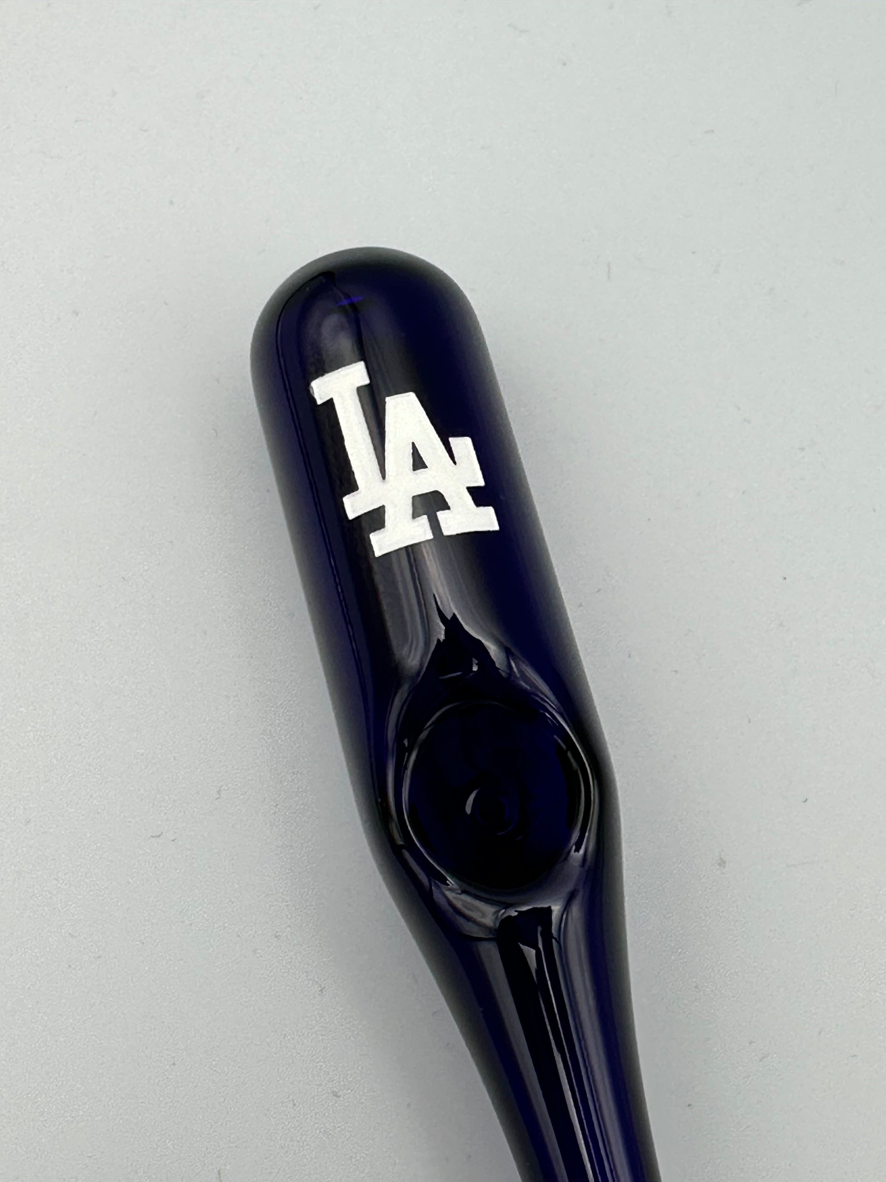 Daniel's Glass Art - Baseball Bat Dry Pipe (Los Angeles Dodgers)